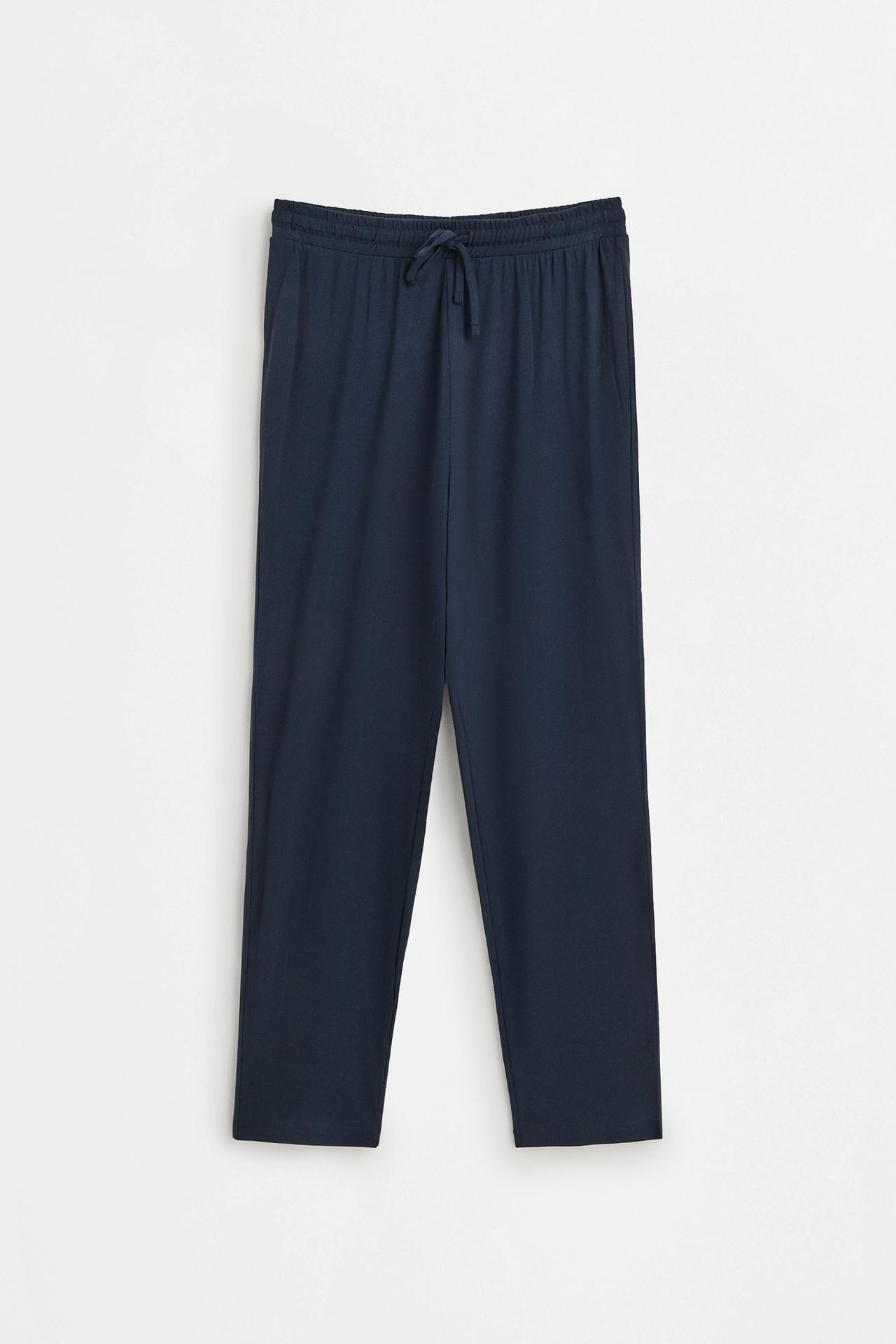 Long printed pyjamas — DARK NAVY