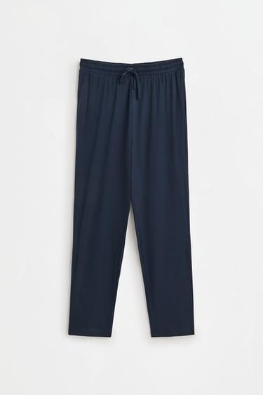 Long printed pyjamas — DARK NAVY 8