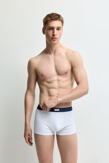 Striped Boxers (5-Pack) — GREY/BLUE 2