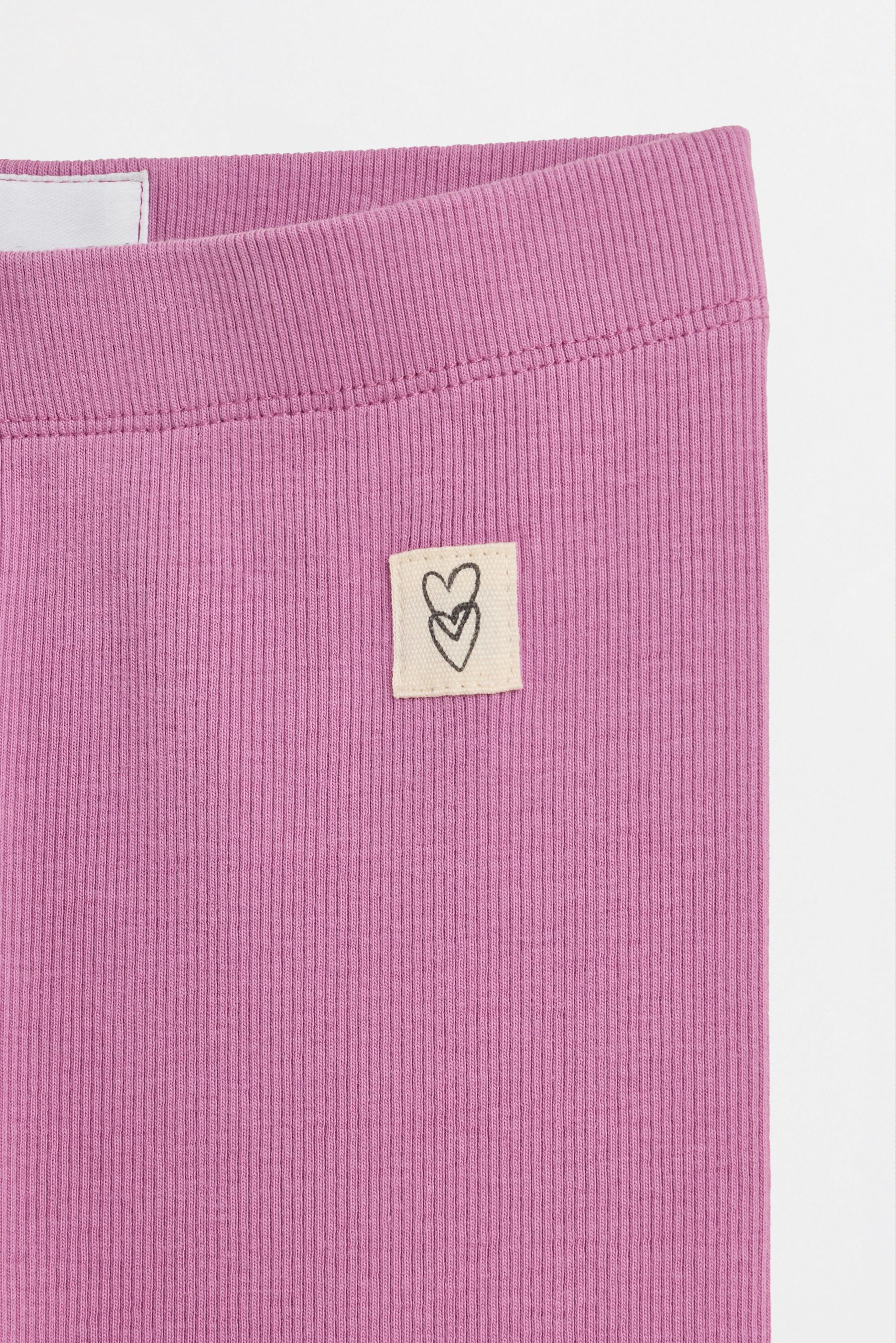 Ribbed leggings — PURPLE