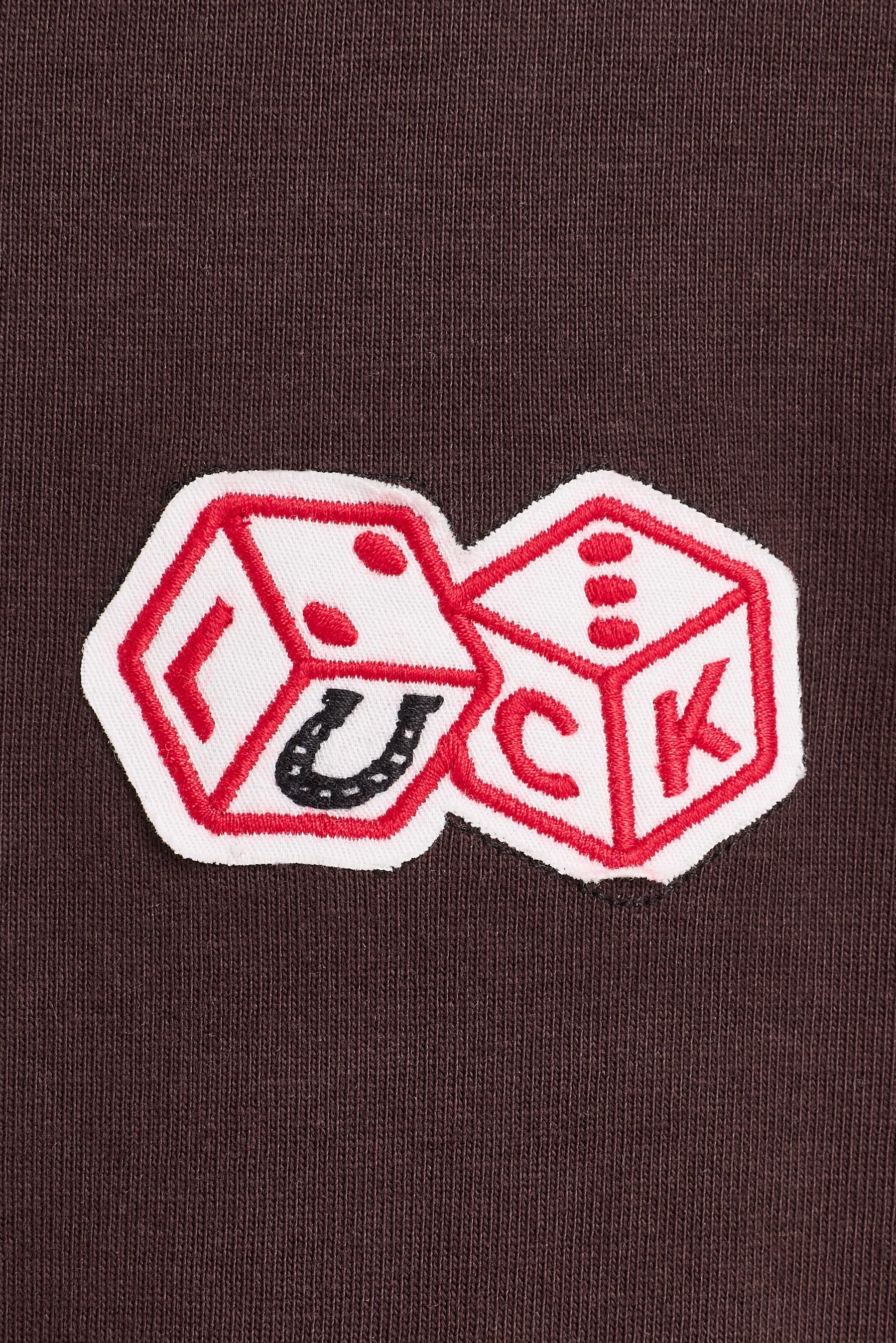 Patch T-shirt — DARK BROWN