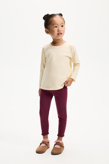 Pack of 2 ribbed leggings — DUSTY PINK 2
