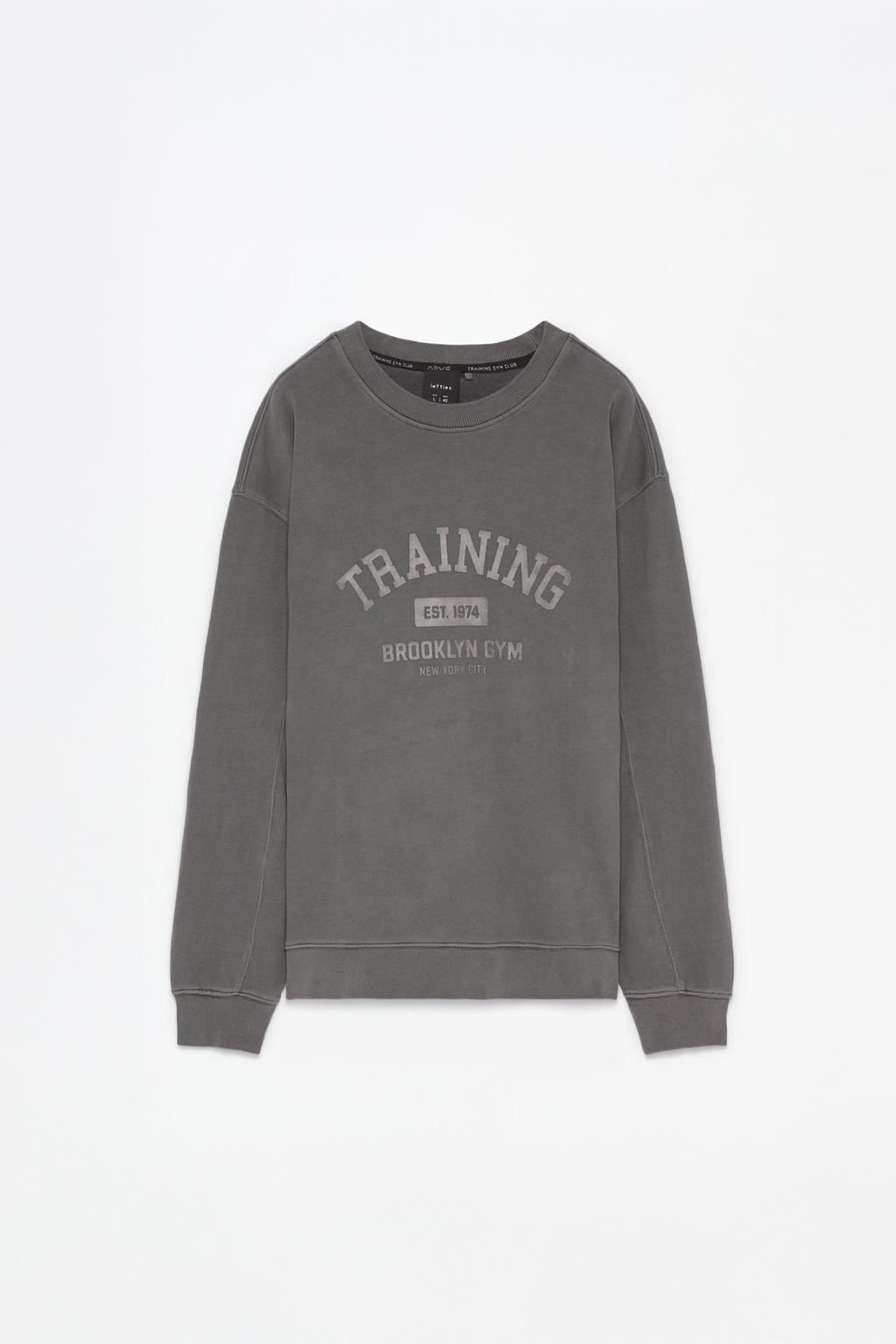 Faded-effect training sweatshirt