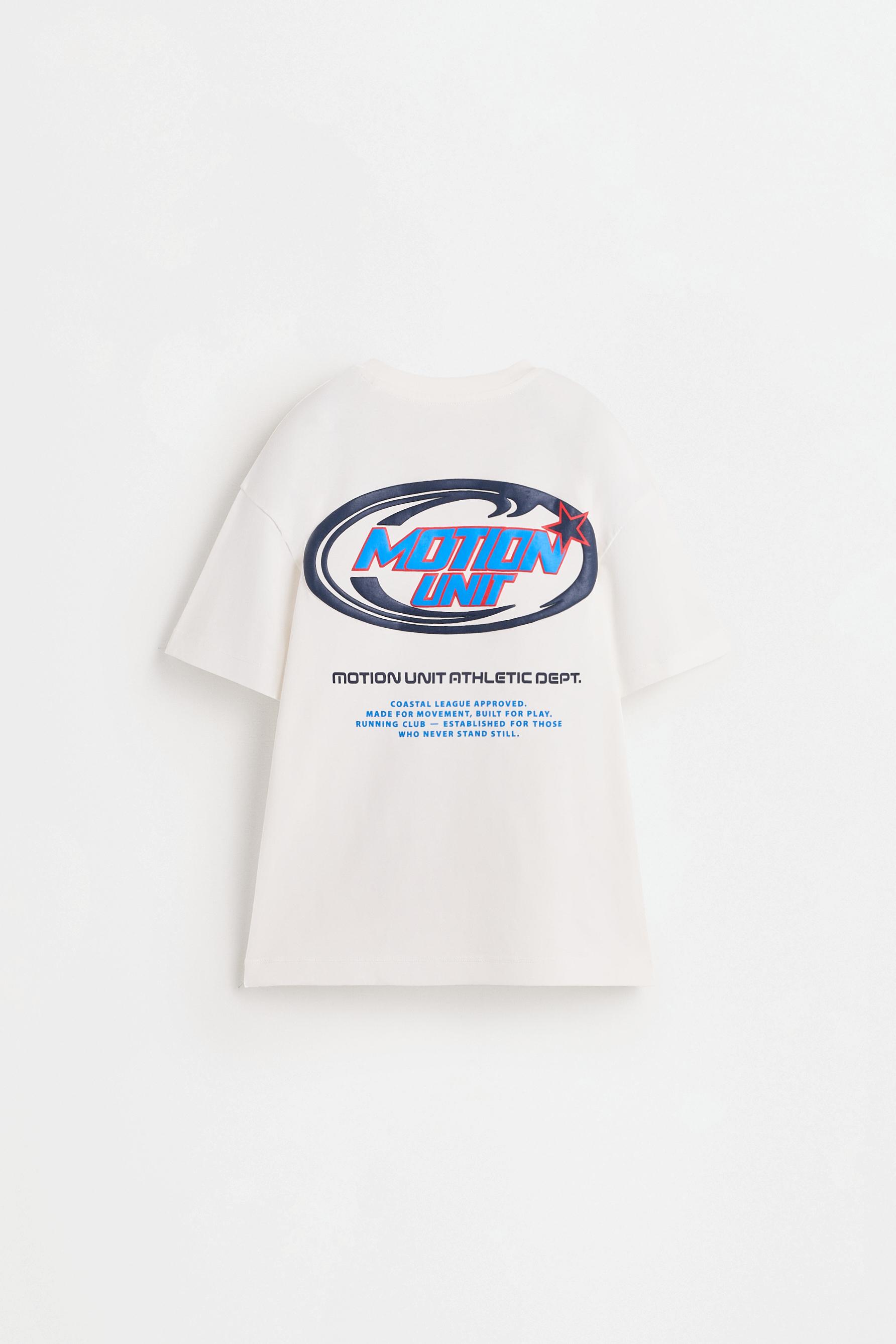 Raised print T-shirt — WHITE