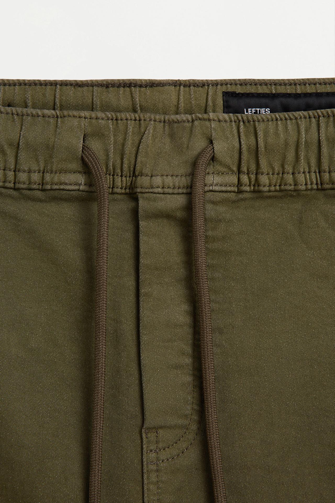 Denim jogger Bermuda shorts — DARK GREEN