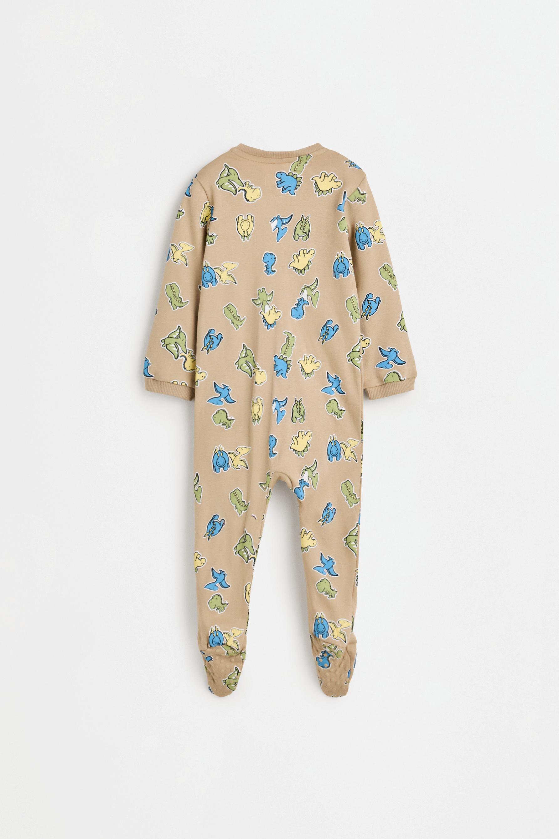 Pack of 2 dinosaur sleepsuits — MEDIUM GREEN