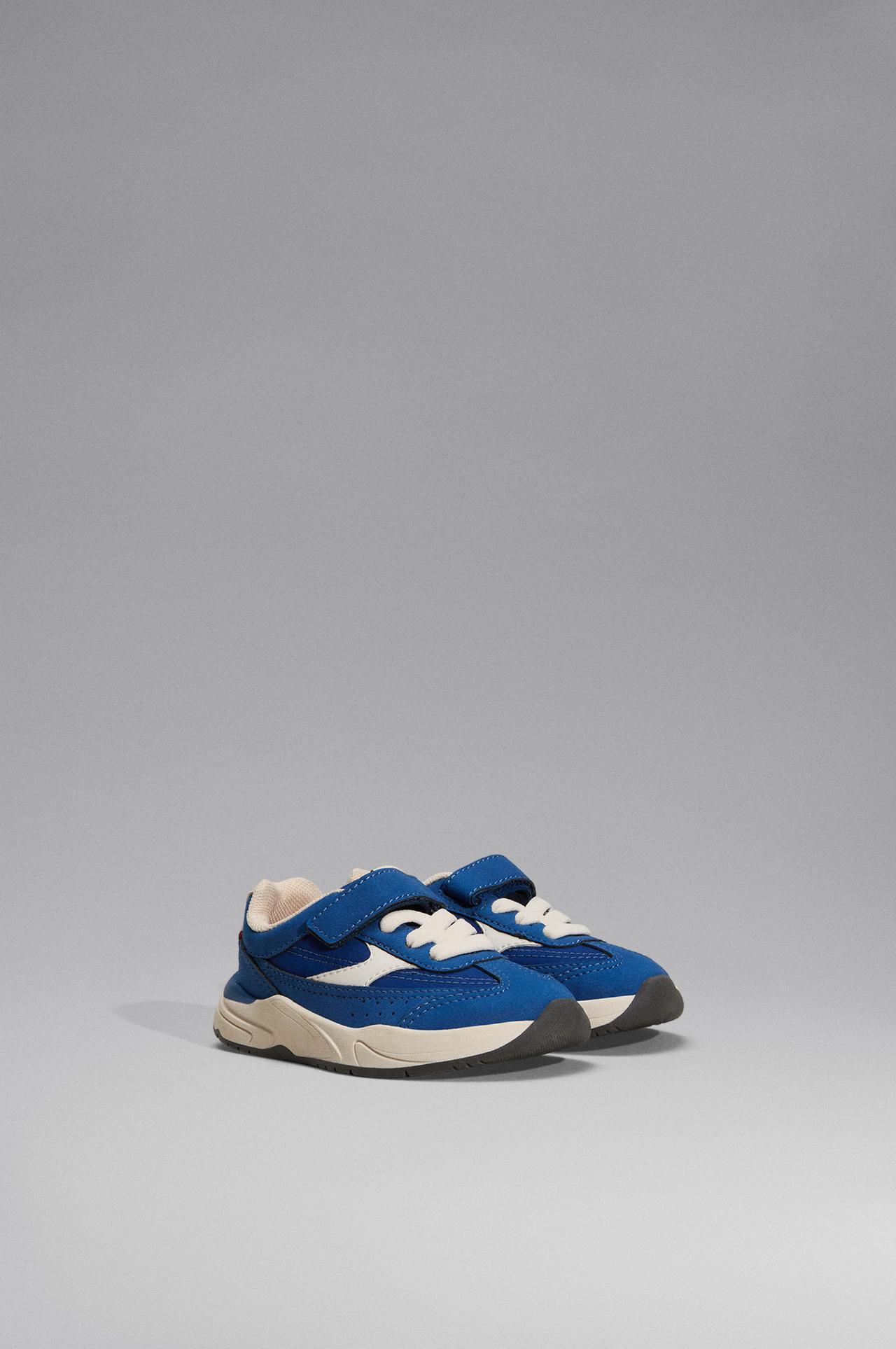Mixed barefoot-style sneakers — ELECTRIC BLUE
