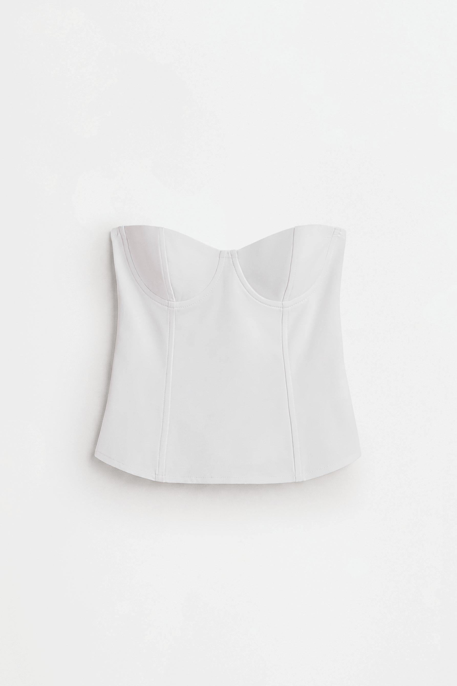 Bustier top — OFF WHITE