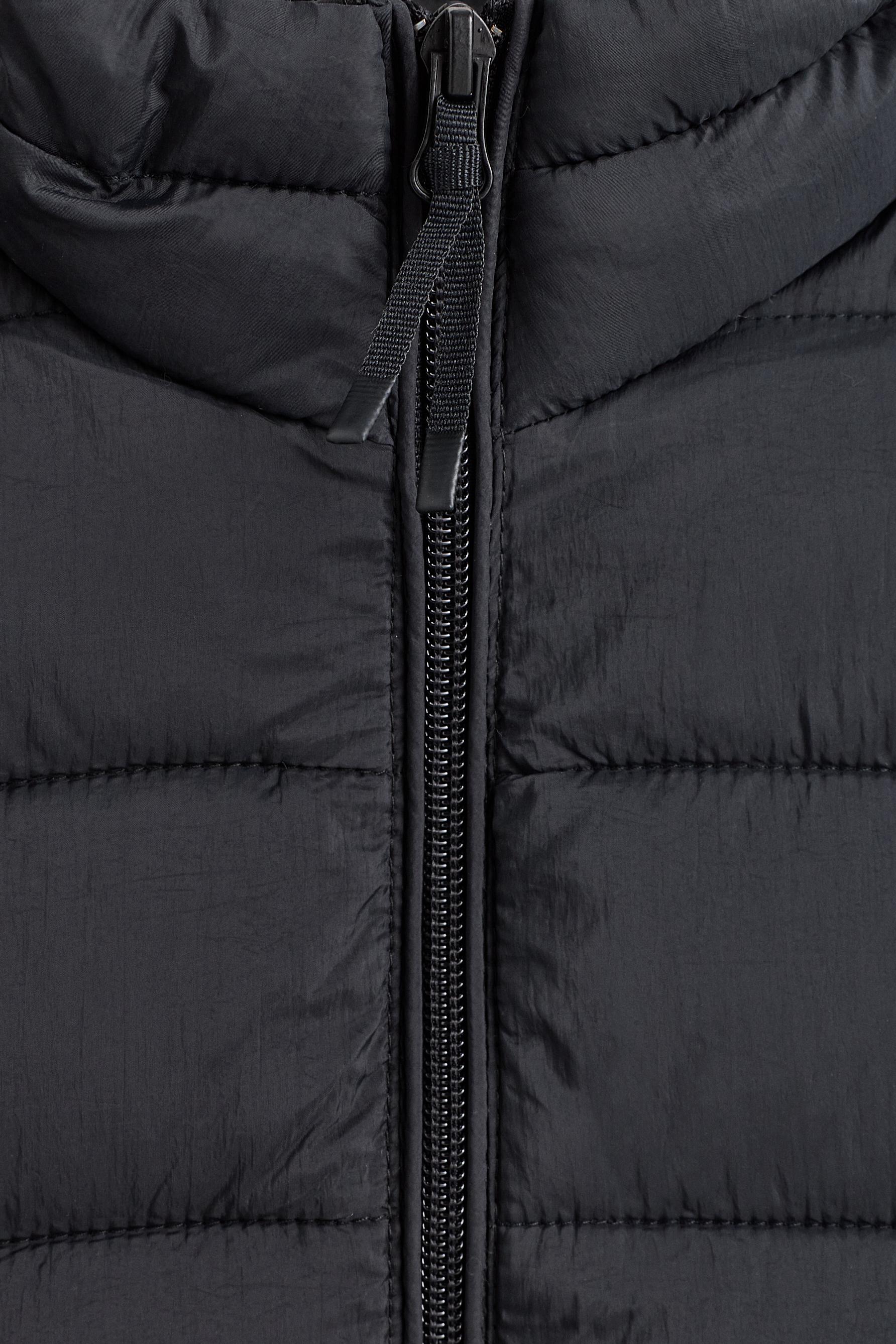 Lightweight quilted gilet — BLACK