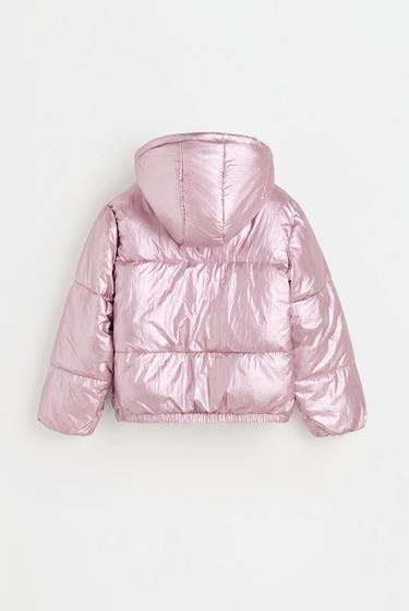 Metallic quilted jacket — PINK 2
