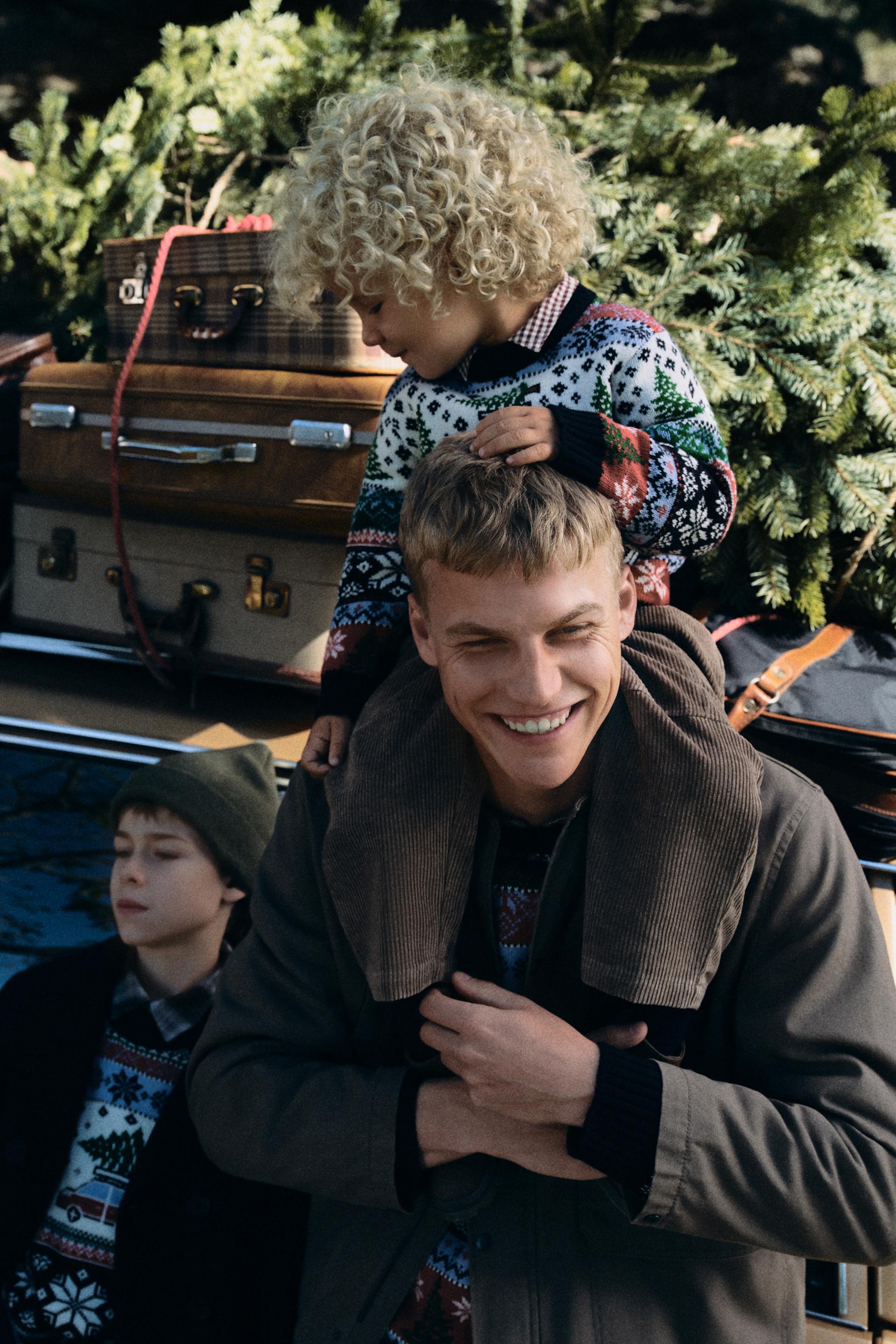 Hombre | Jersey cenefas navideñas