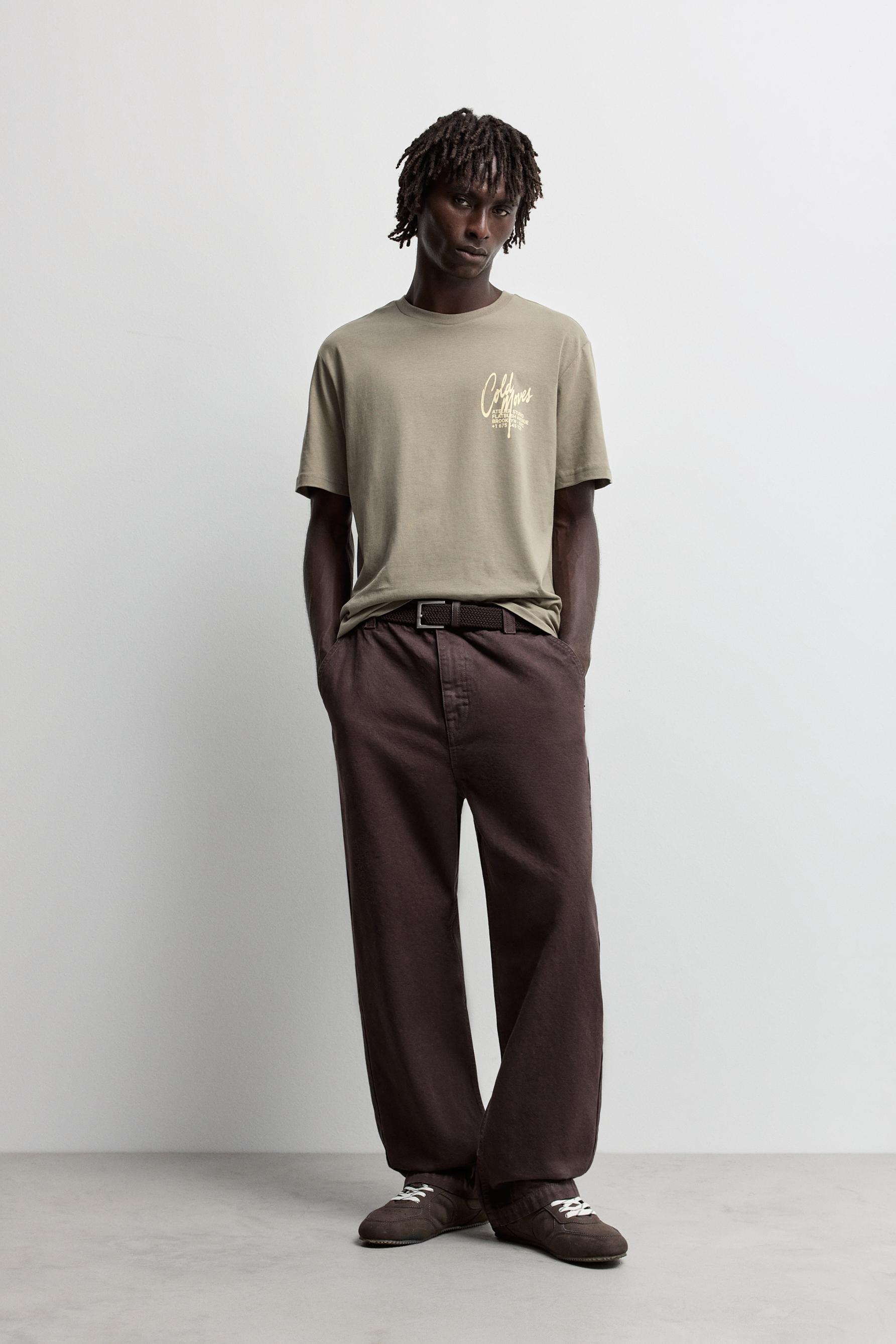 3-pack of printed T-shirts — PALE GREEN