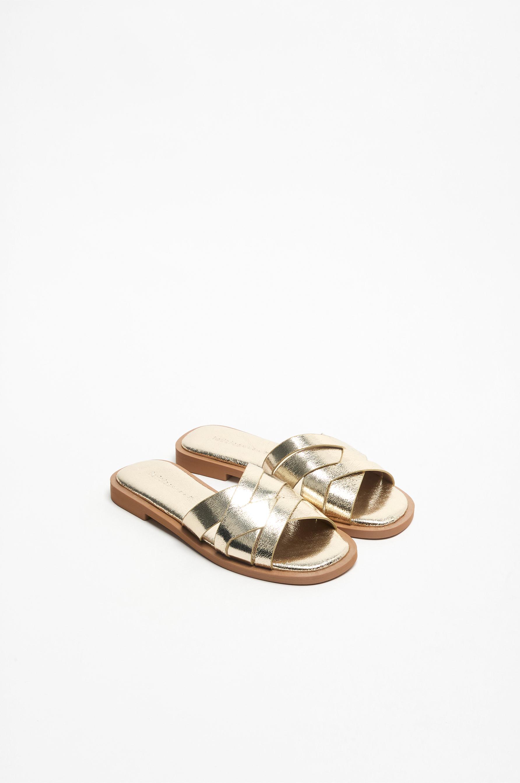 Braided sandals — GOLD