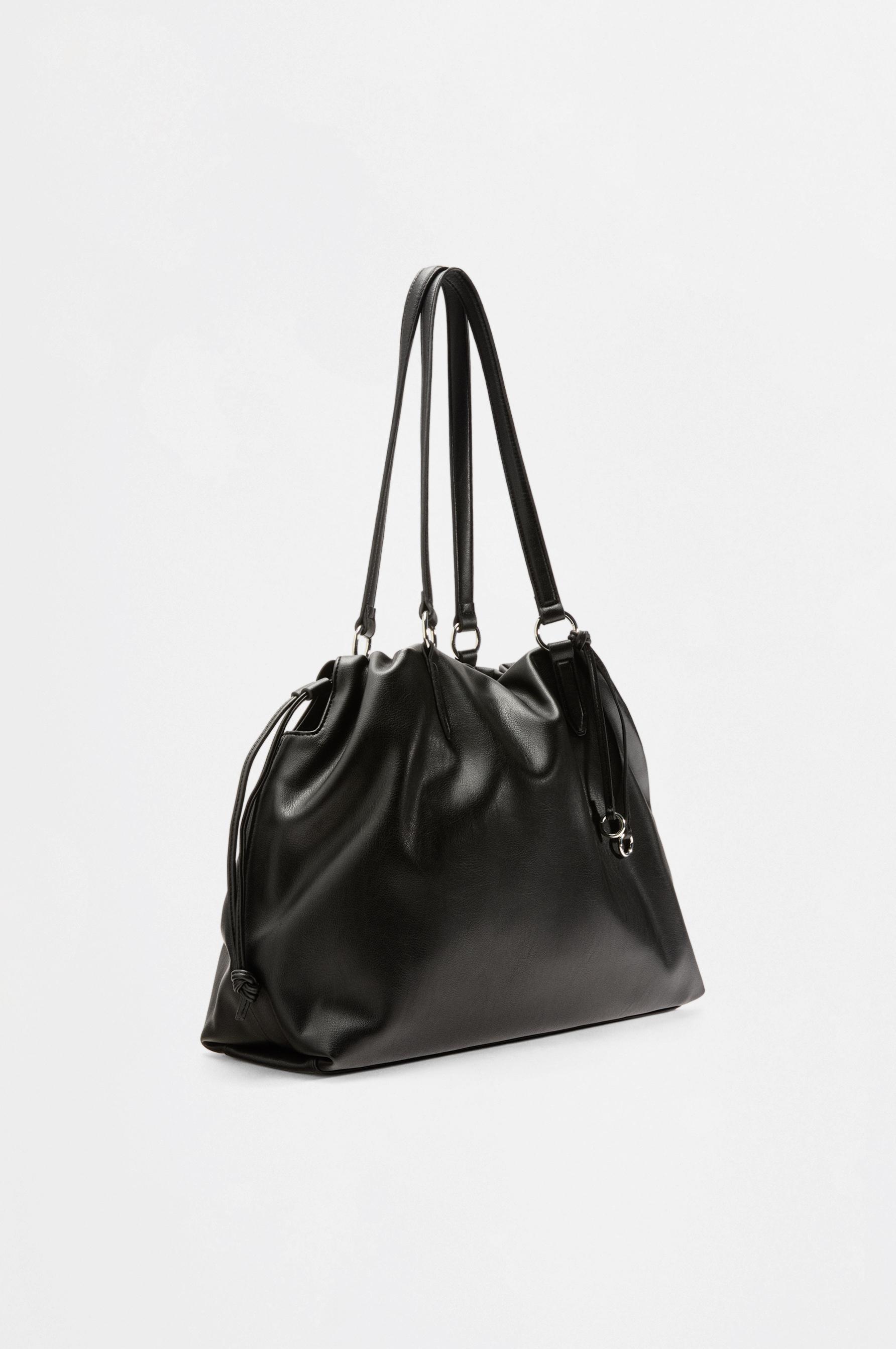Soft shopper bag — BLACK