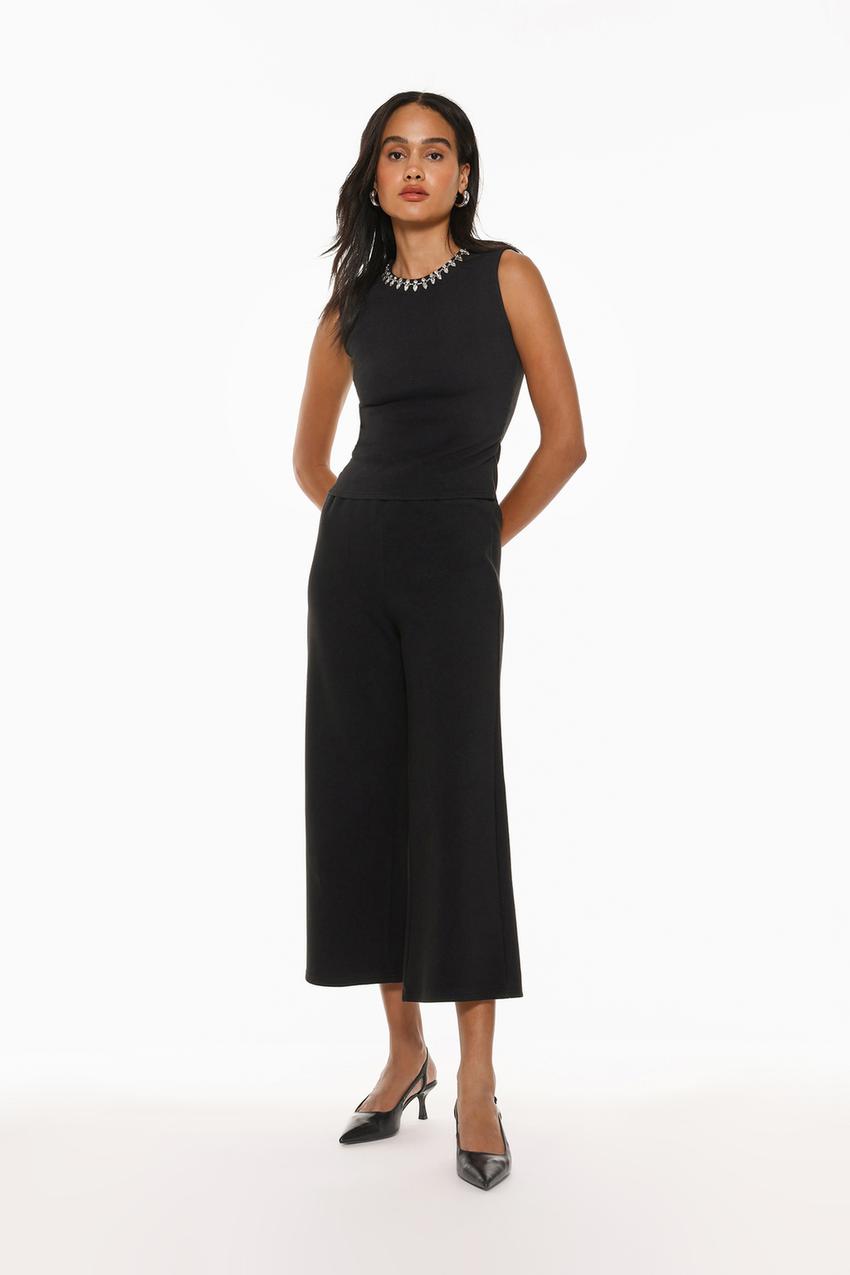 Ropa Prendas Punto Roma Culotte Punto Roma Vestir Pantalones ROPA