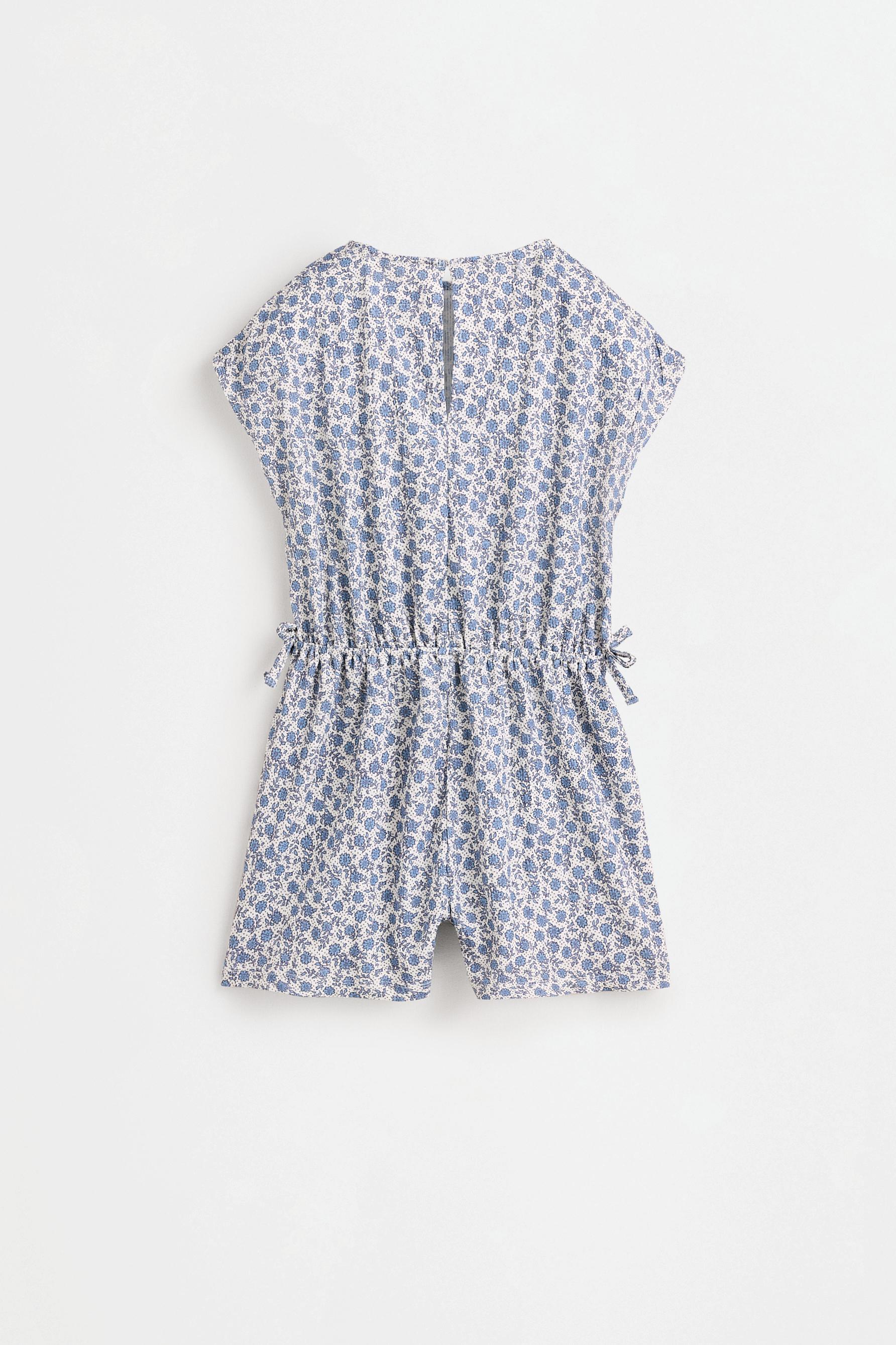 Striped crepe jumpsuit — OFF WHITE