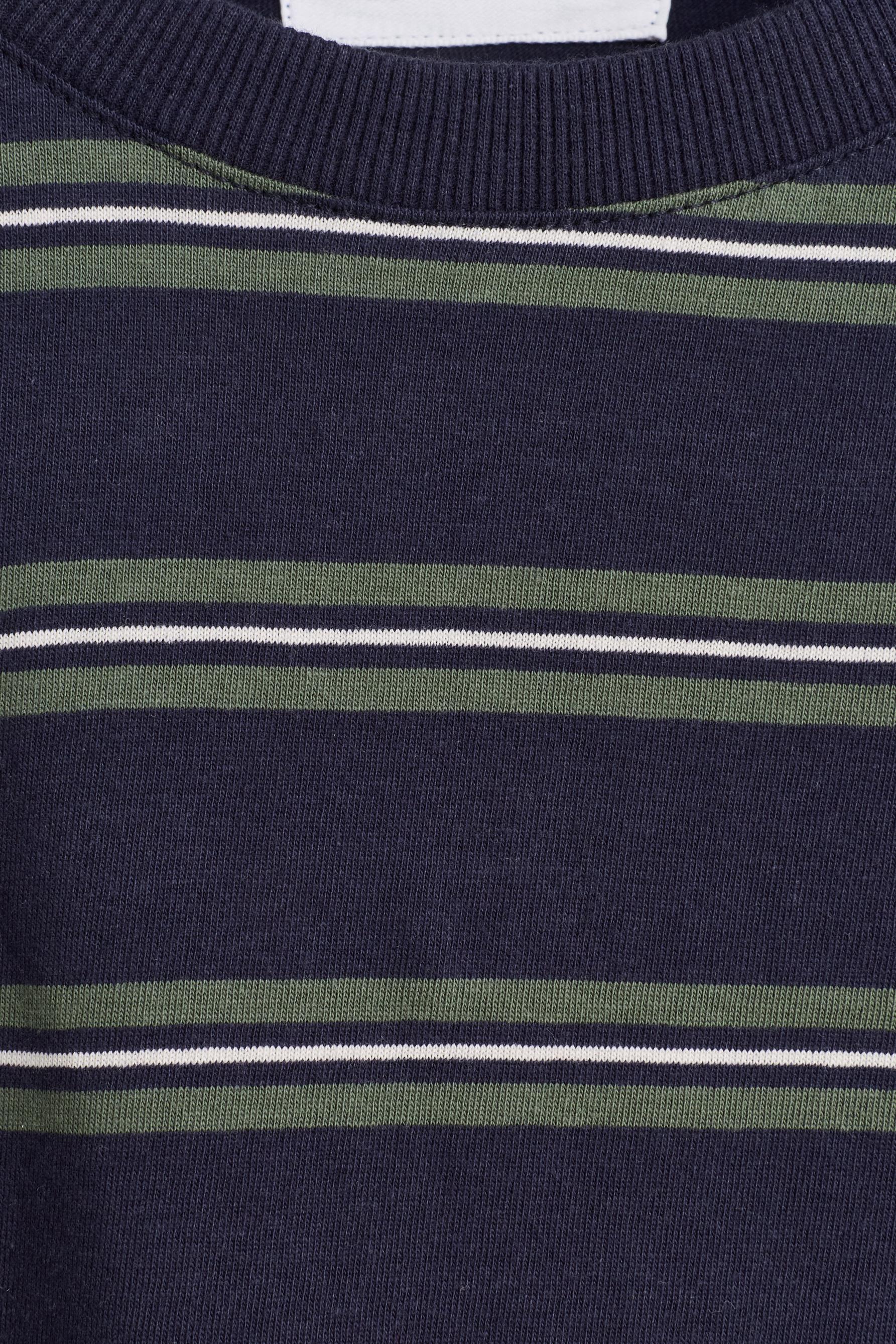 Striped T-shirt — NAVY