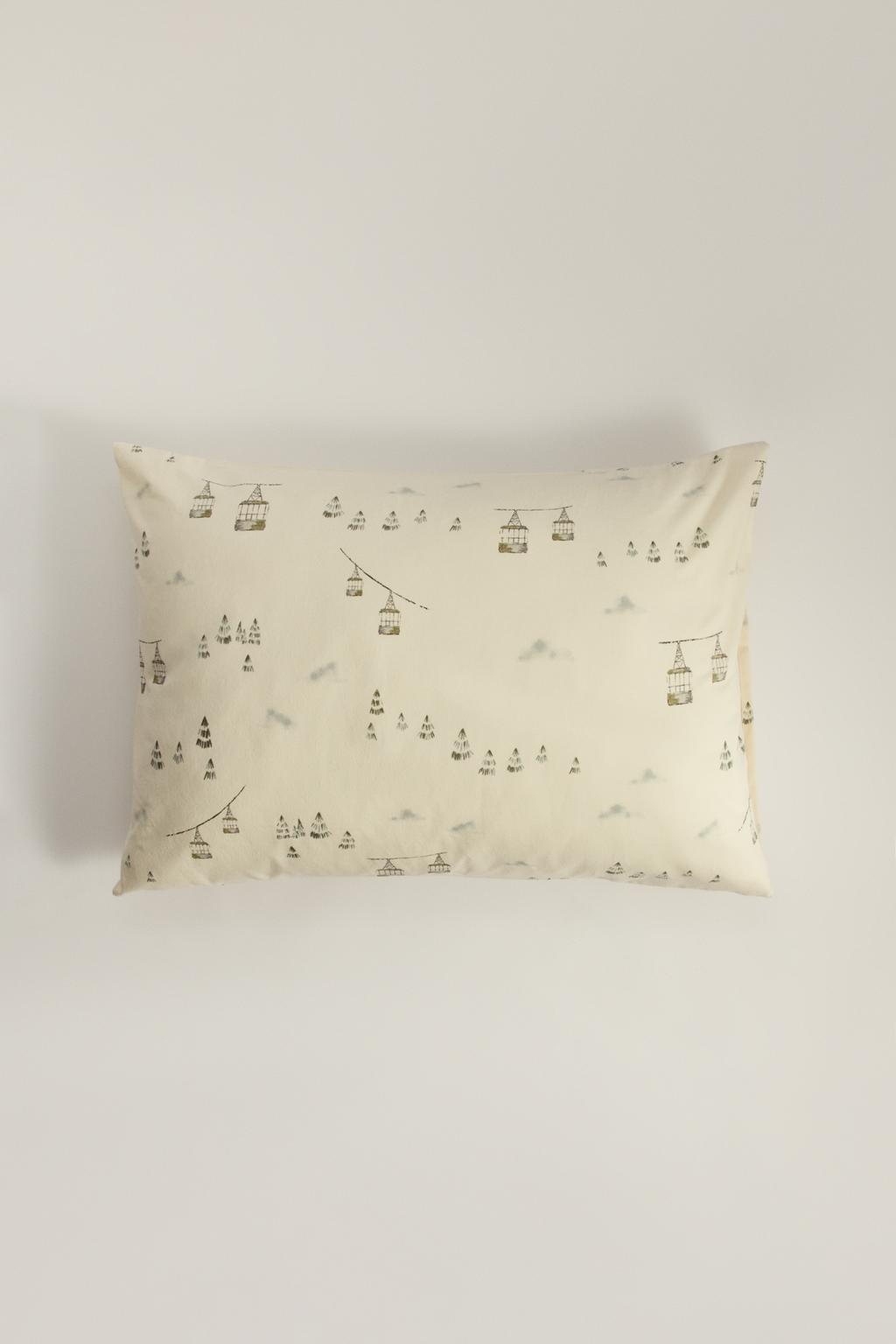 Pack 2 fundas almohadas franela teleféricos 50 x 75 cm