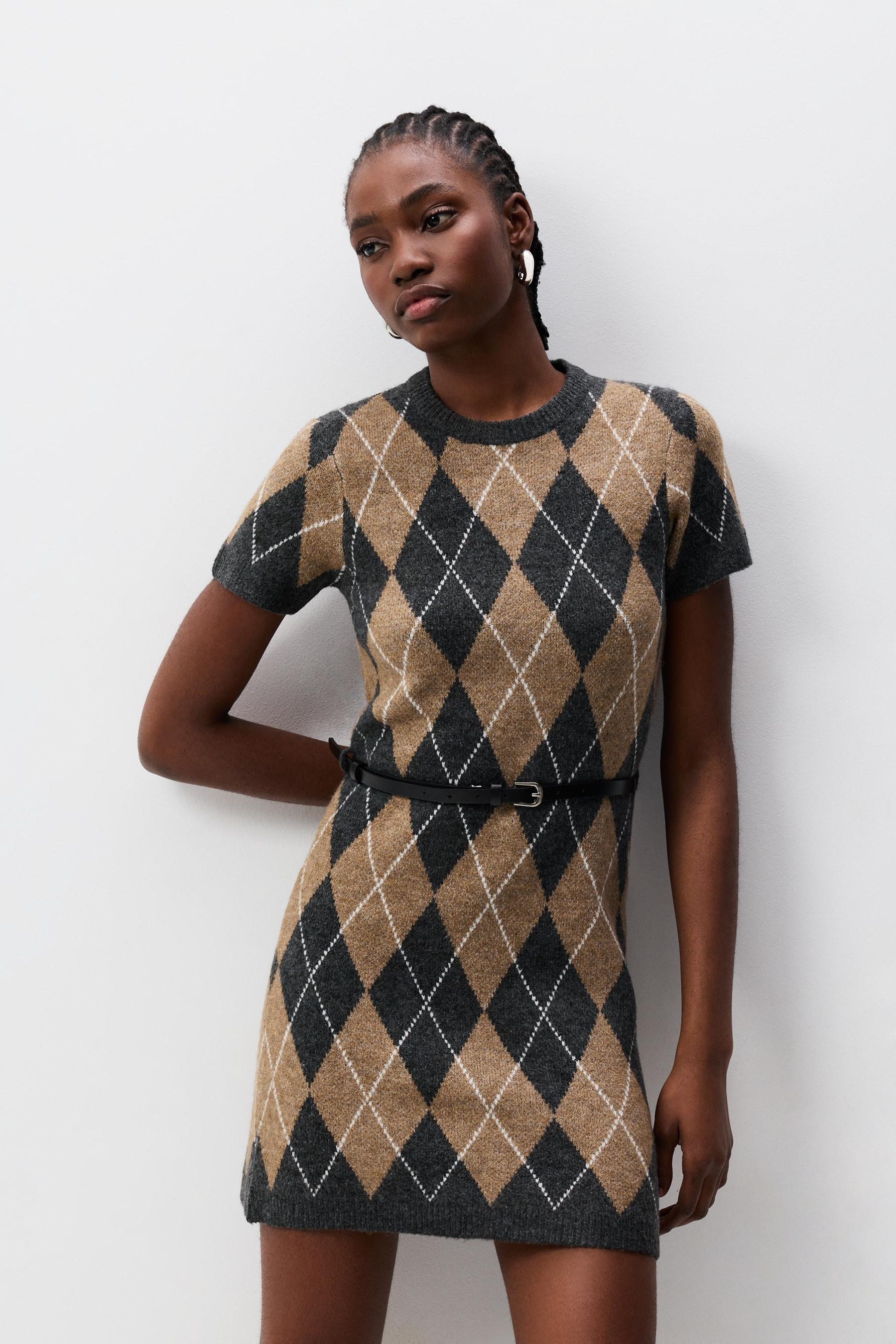 Vestido punto rombos