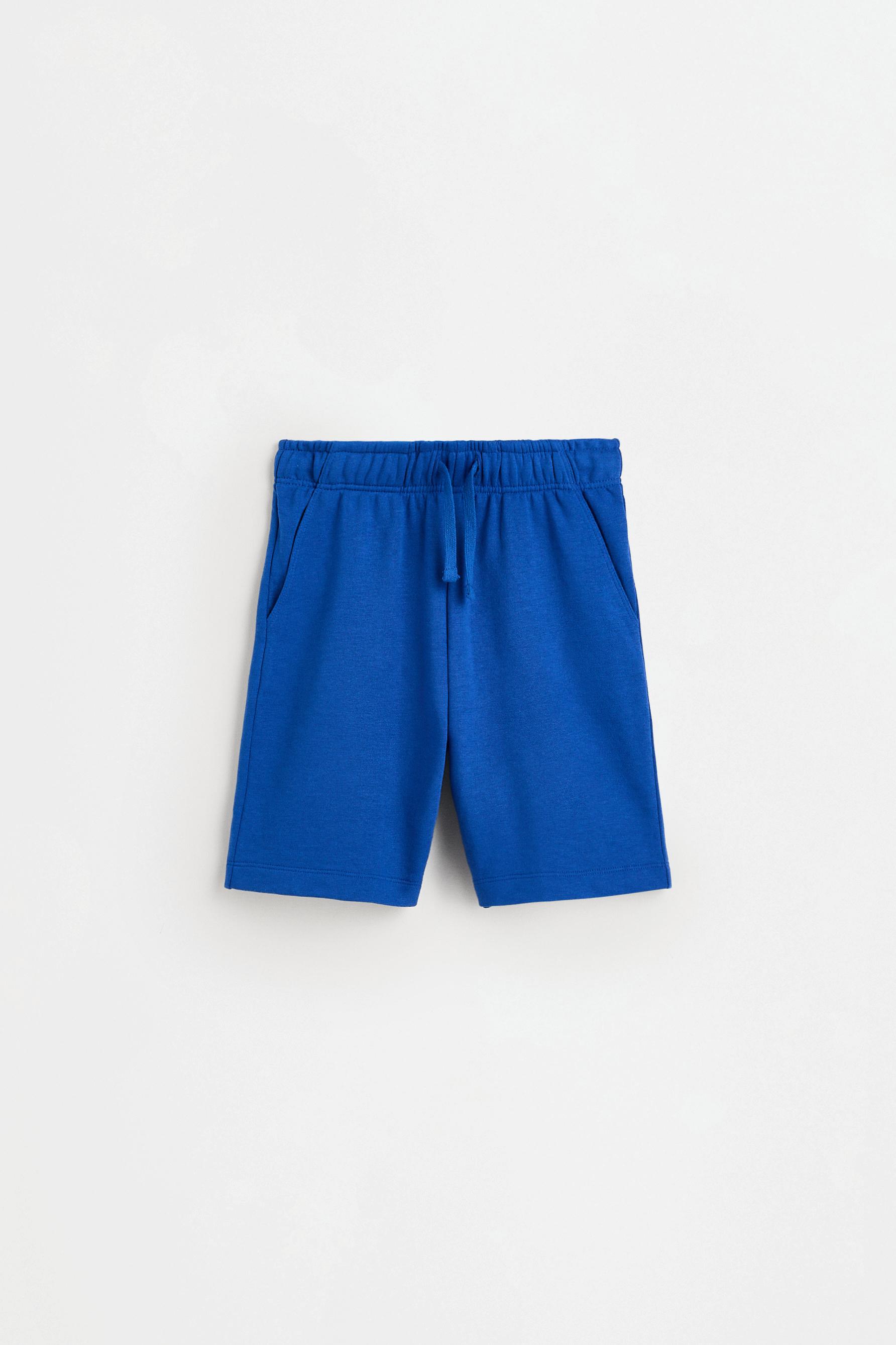 Jogger plush Bermuda shorts — INK BLUE