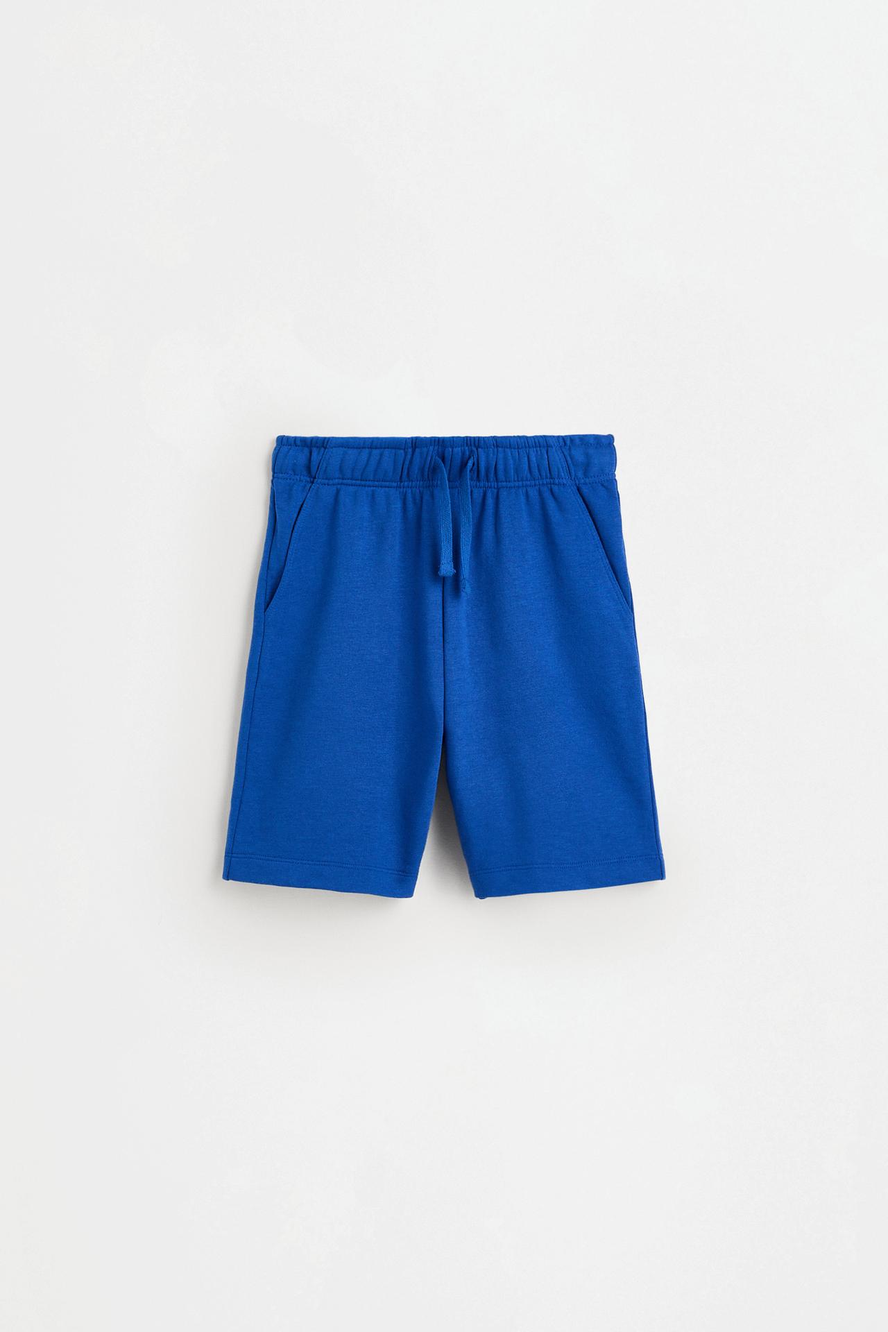 Jogger plush Bermuda shorts — INK BLUE
