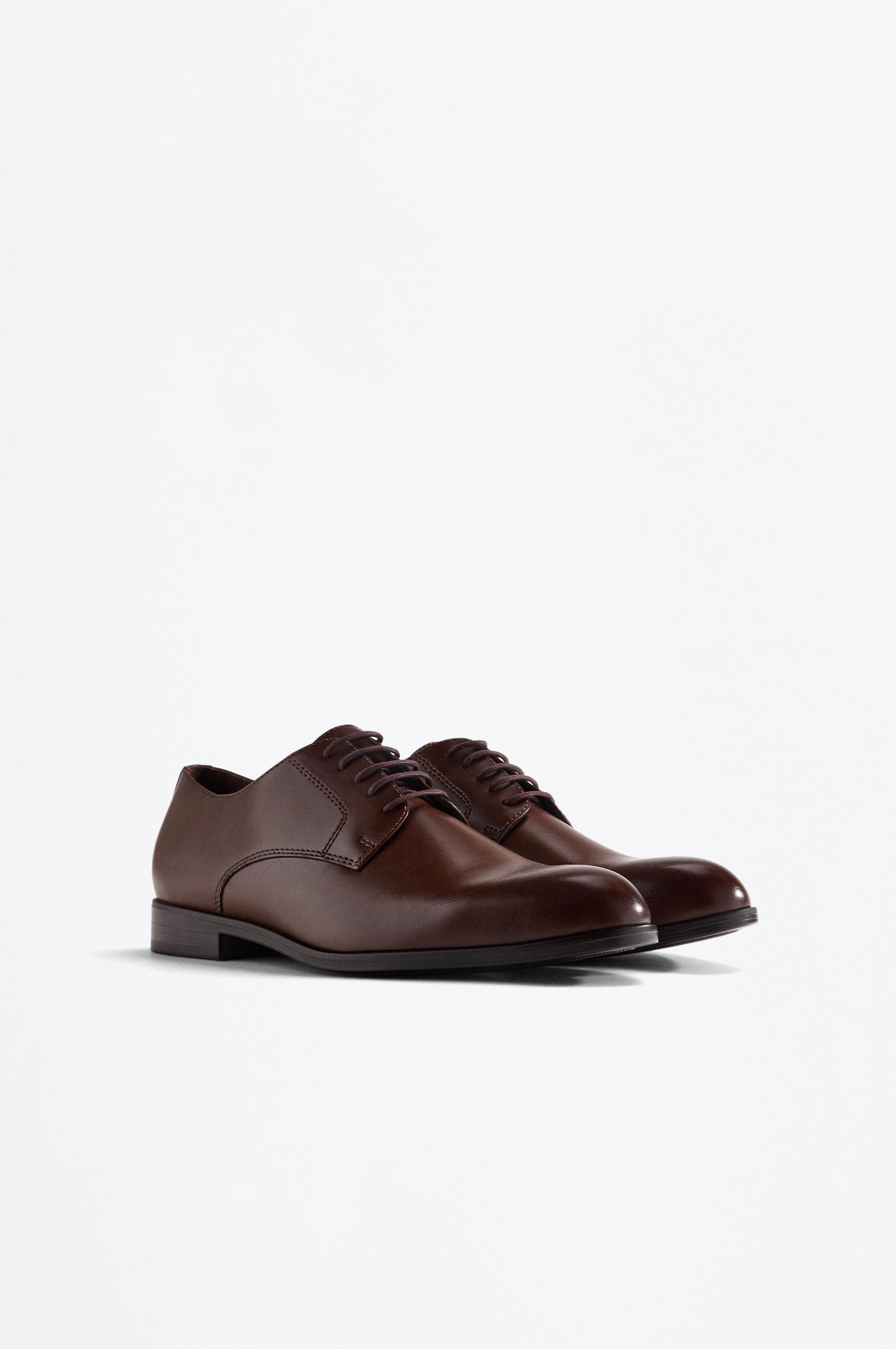 Tailored blucher shoe — BROWN