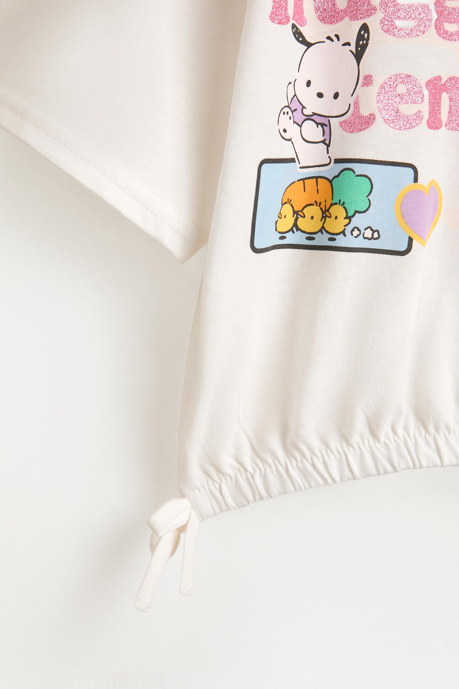 Pochacco ©SANRIO Bow T-shirt — OFF WHITE