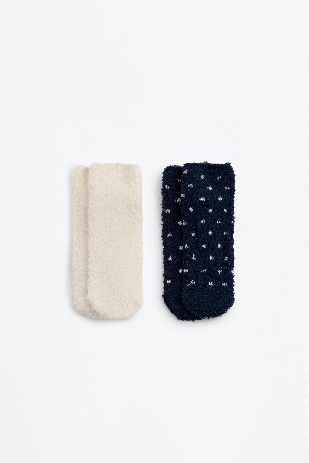 2-pack of contrast socks