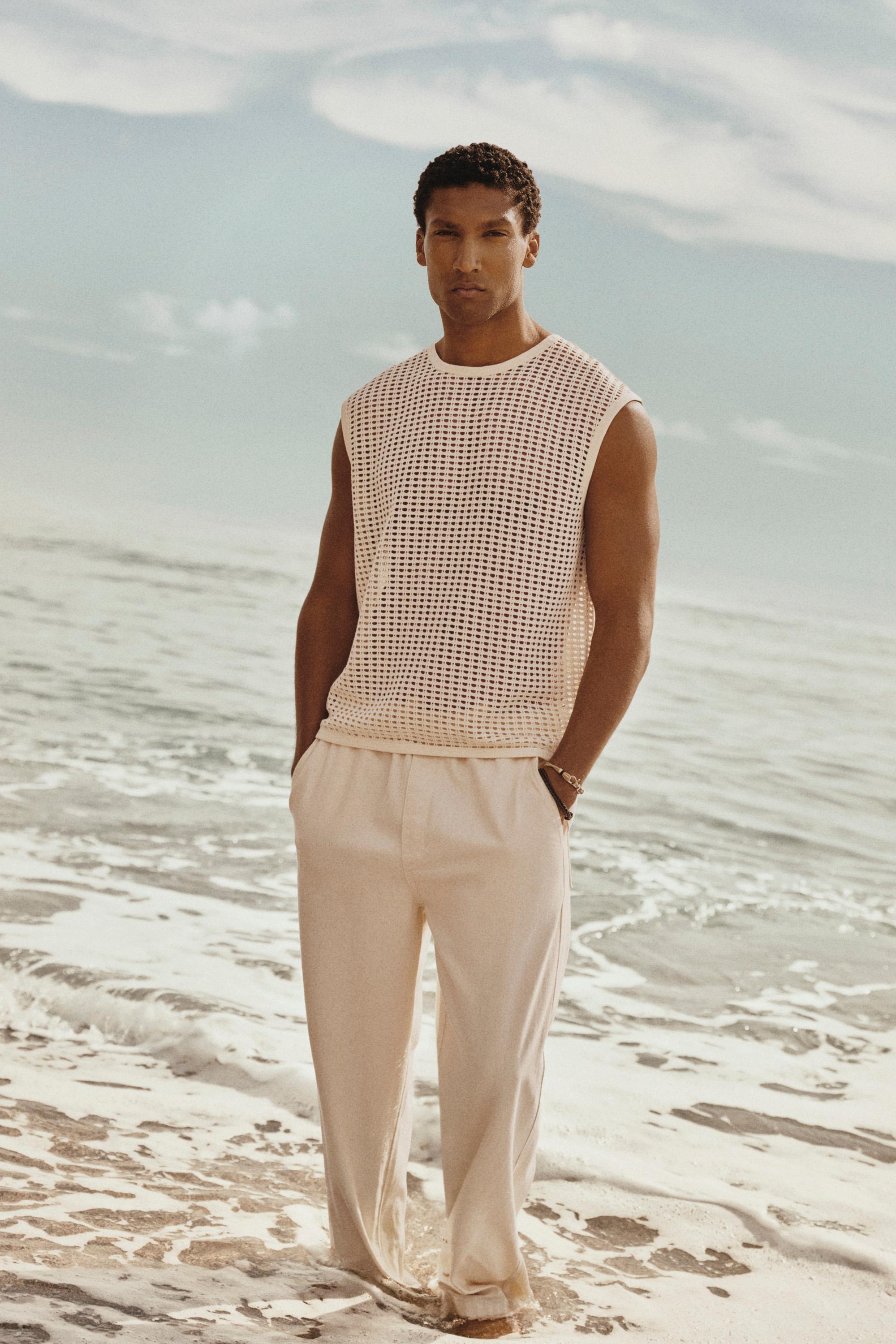 Mesh tank top — BUTTER