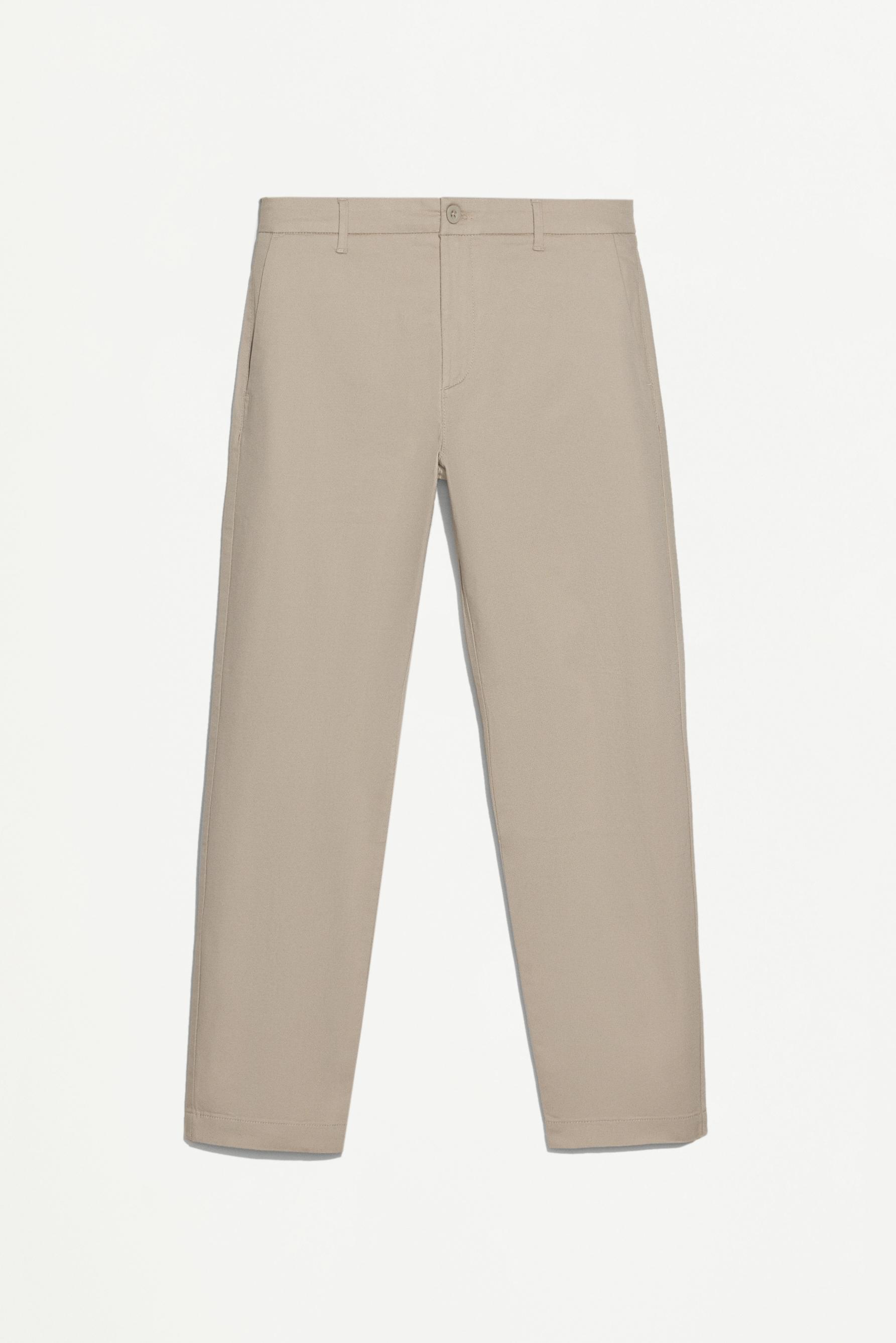 Slim fit chino trousers — SAND