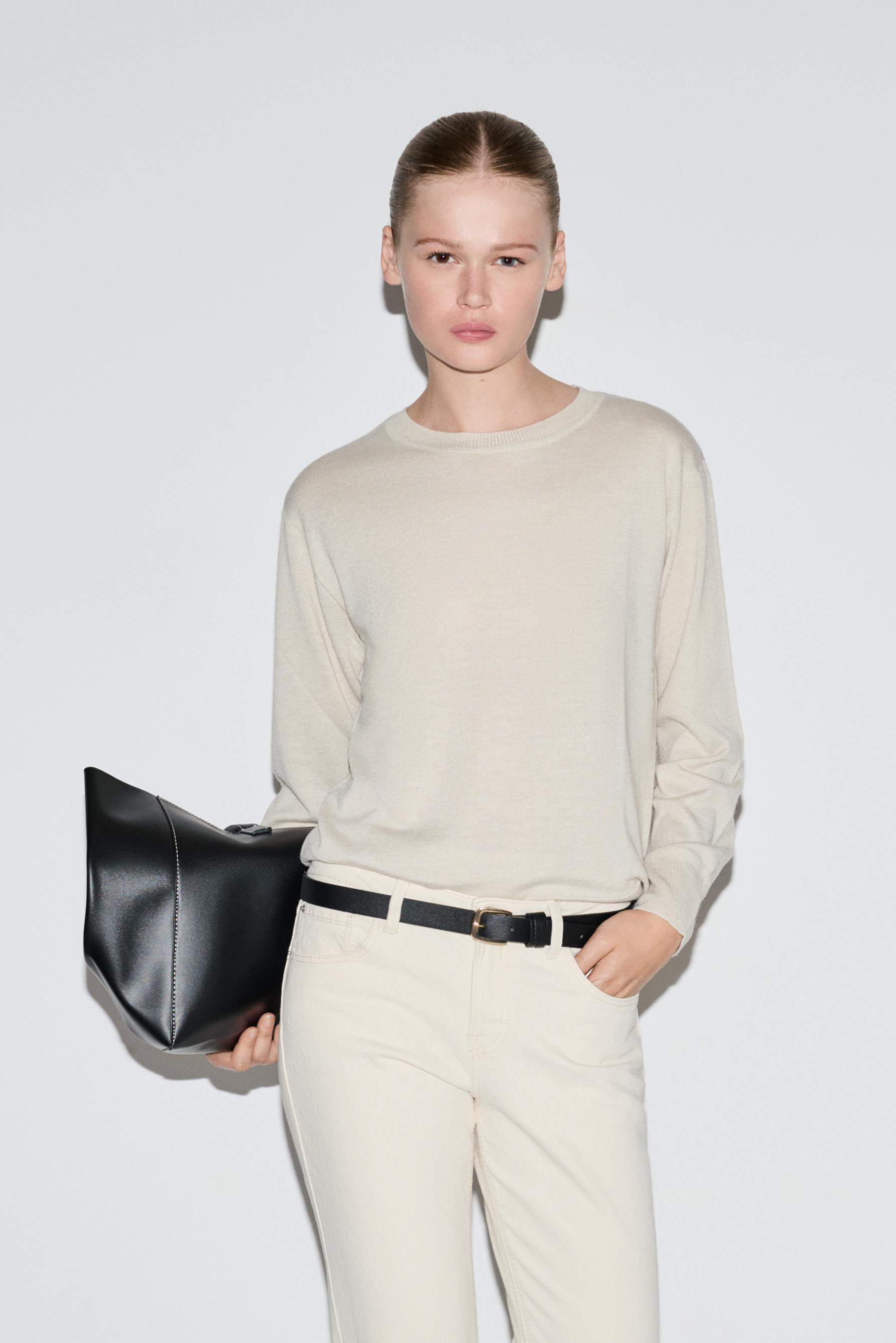 Jersey punto cuello redondo