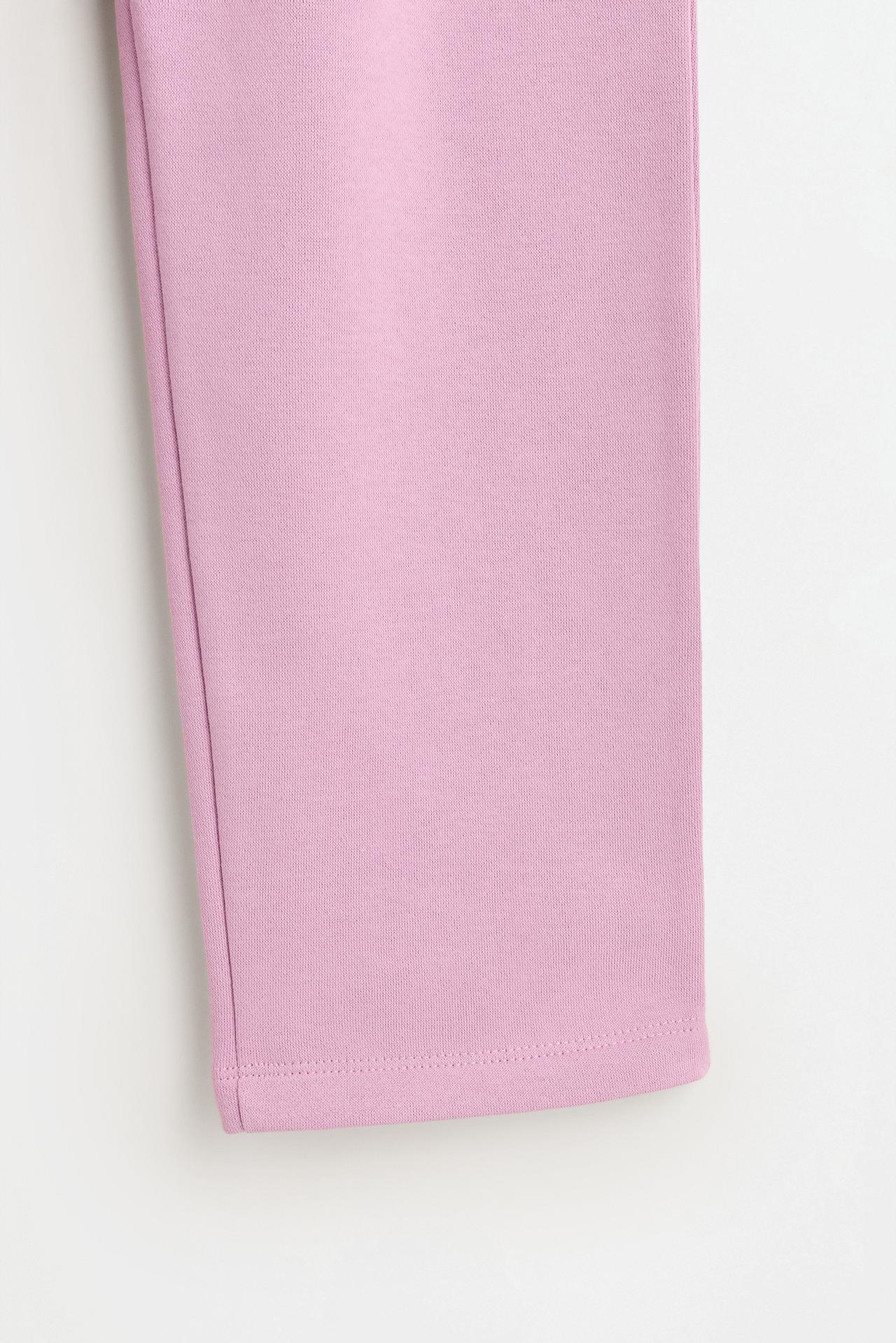 Straight-leg plush trousers — FADED PINK