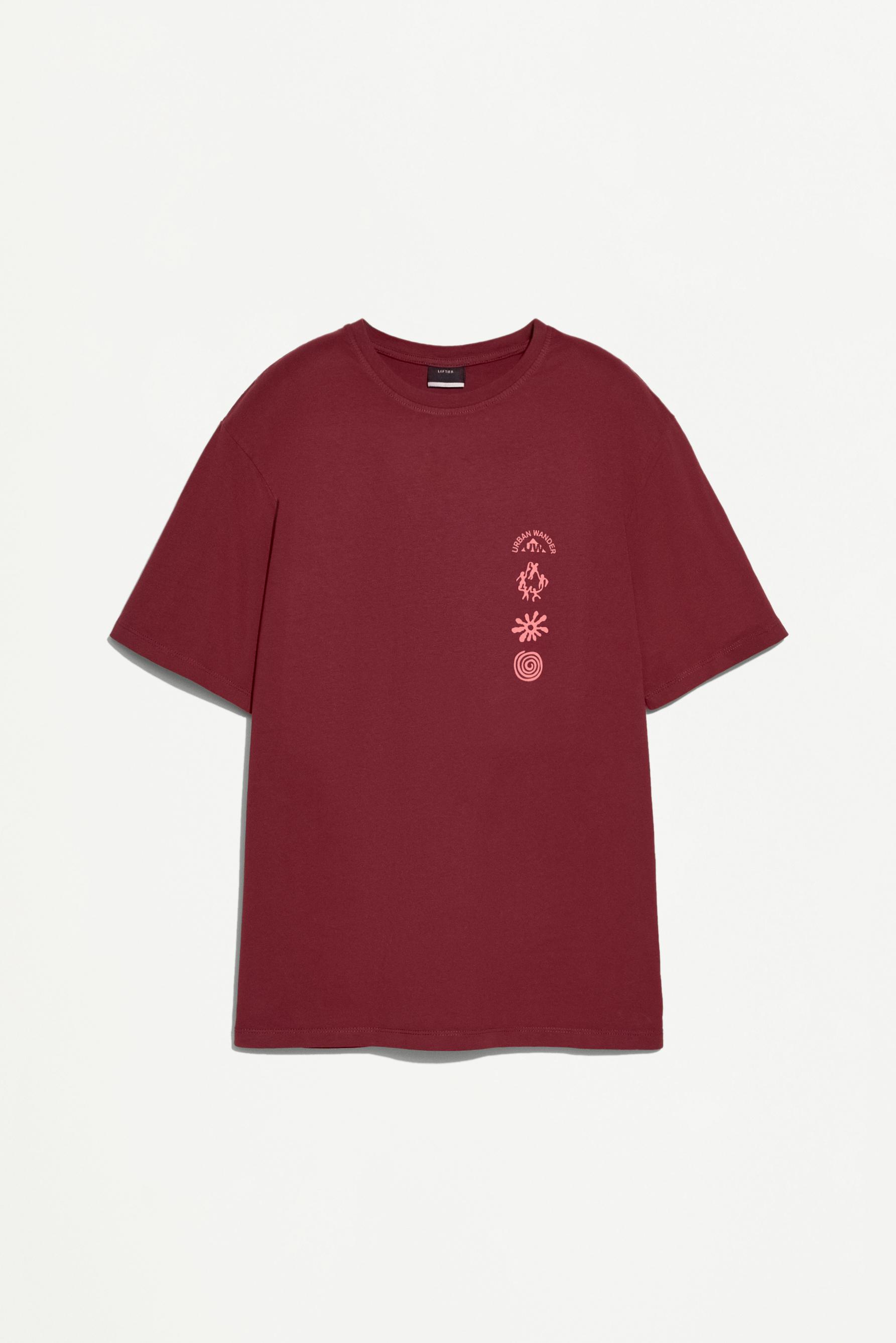 Printed T-shirt — BRIGHT RED