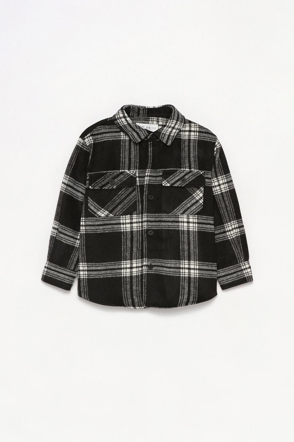 Large check flannel shirt