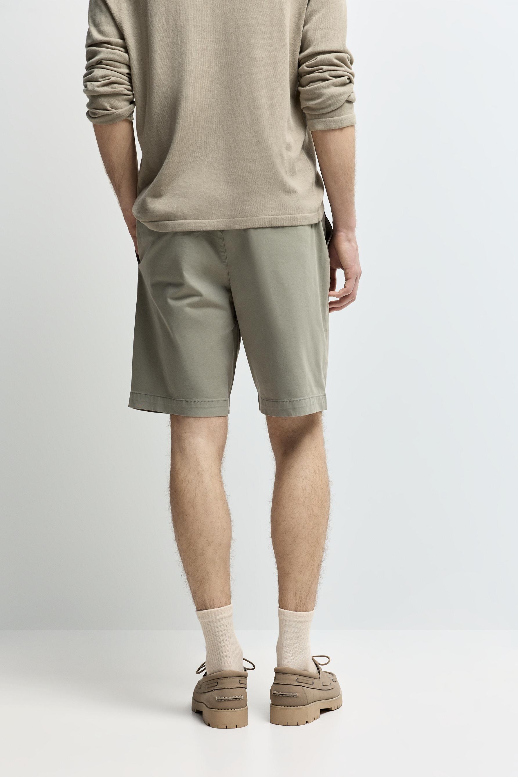 Jogger Bermuda shorts — KHAKI