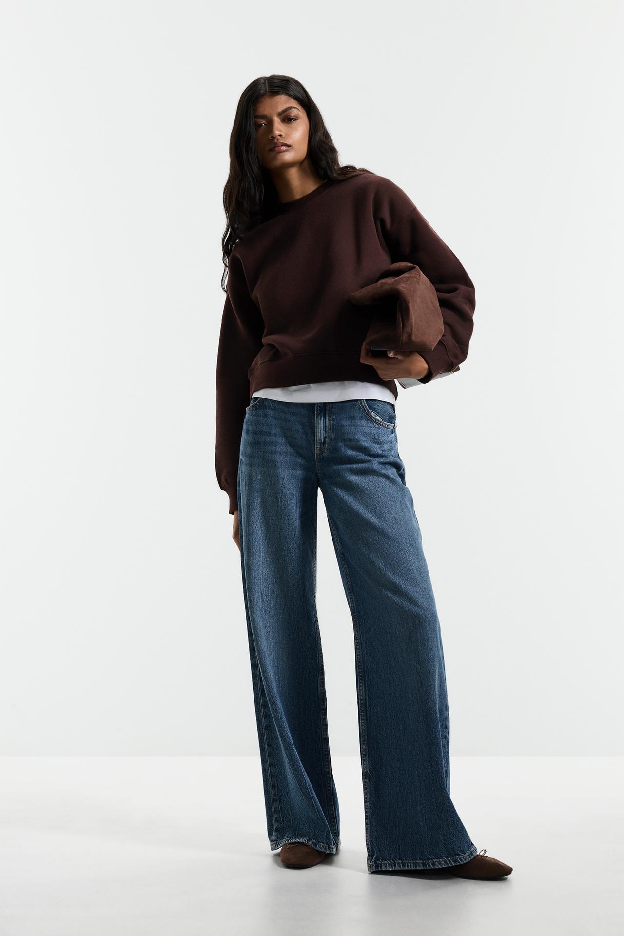 Basic tracksuit sweatshirt — CHOCOLATE