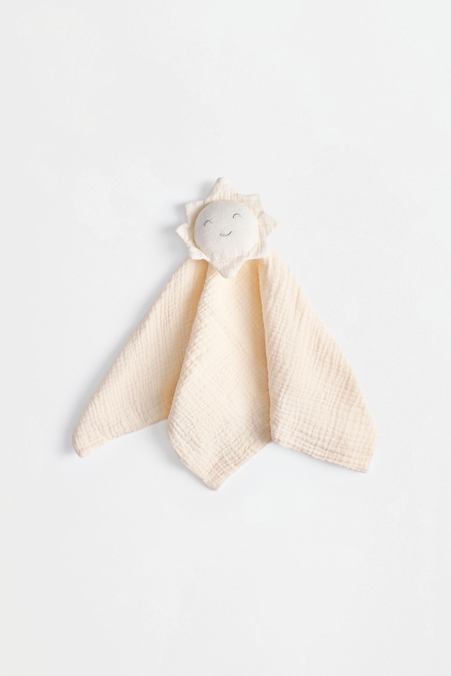Sun plush security blanket — BEIGE