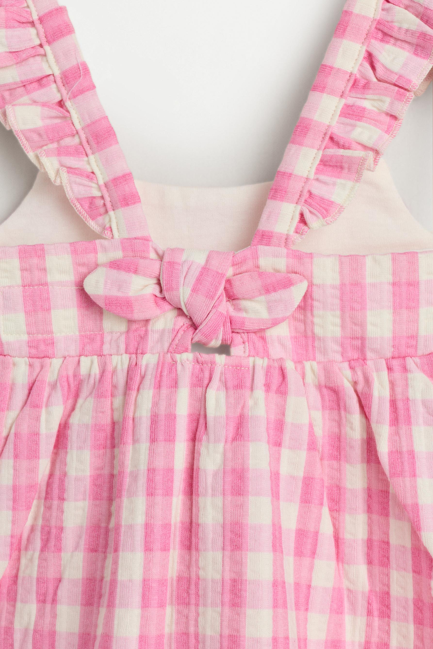 Dress with back tie — ECRU