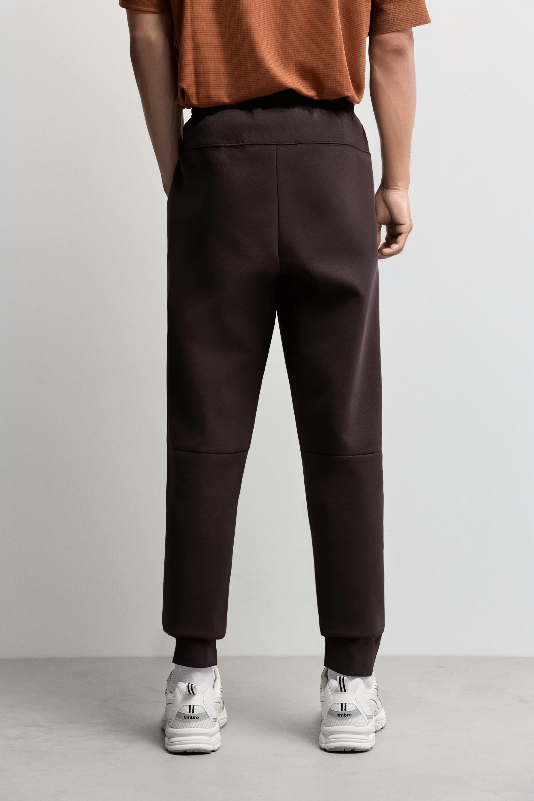 Basic interlock joggers — CHOCOLATE