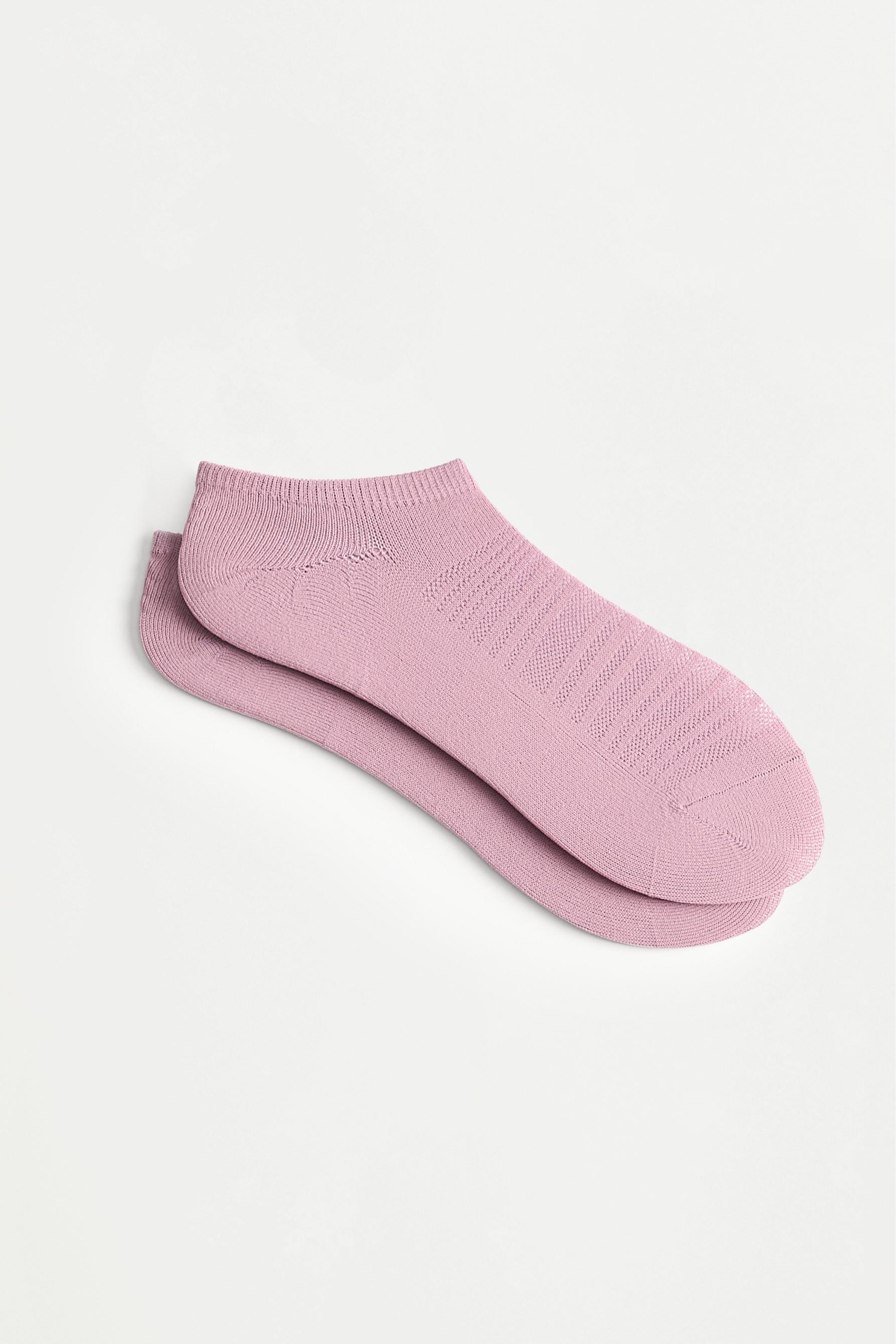 No-show sports socks (3-pack) — MAUVE PINK