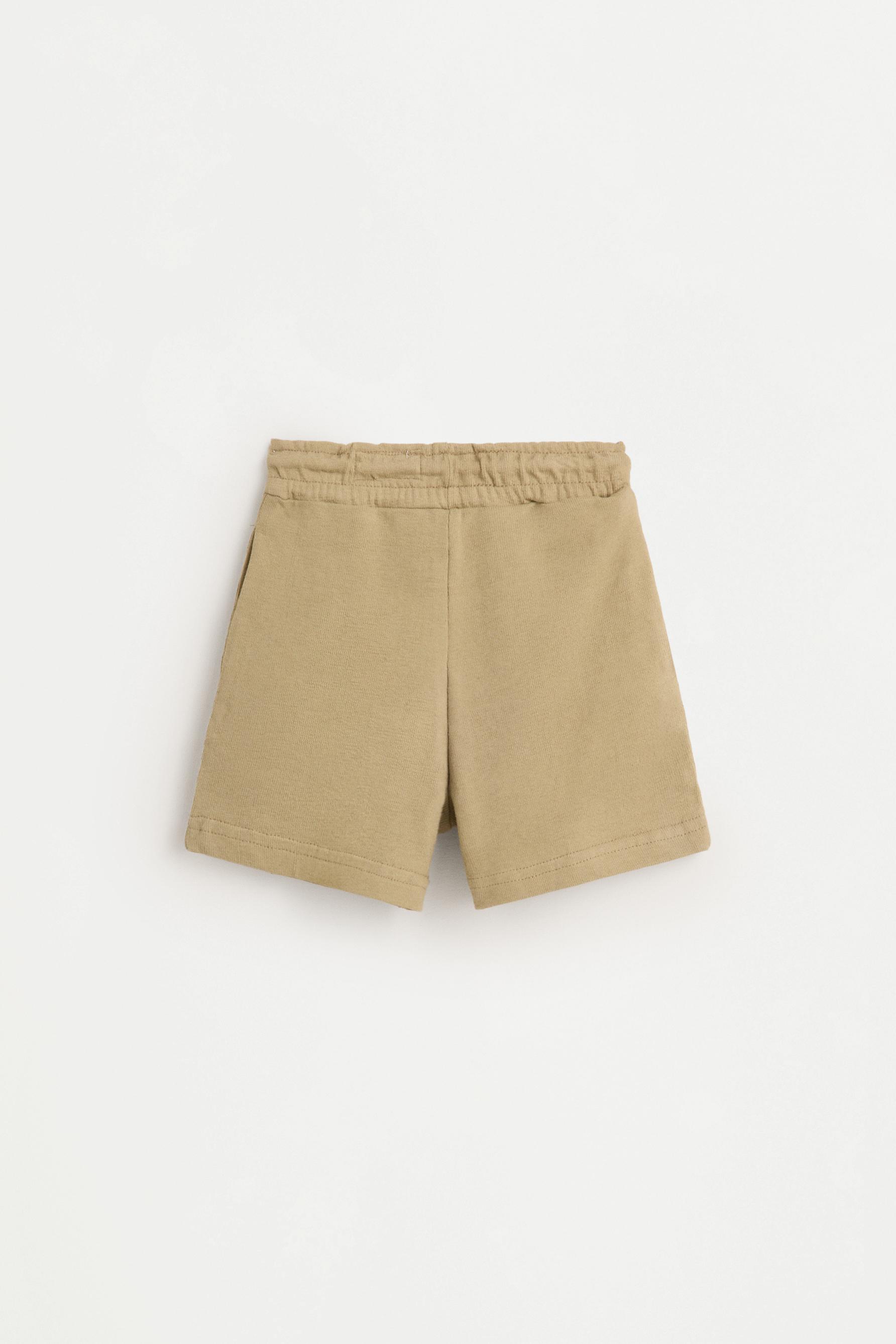 Rustic polo shirt and Bermuda shorts set — KHAKI