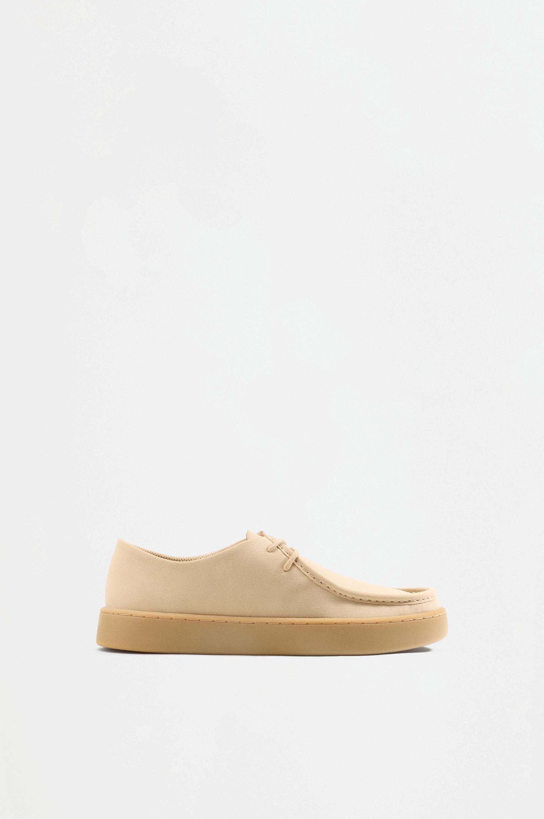 Moc-toe shoes — BEIGE
