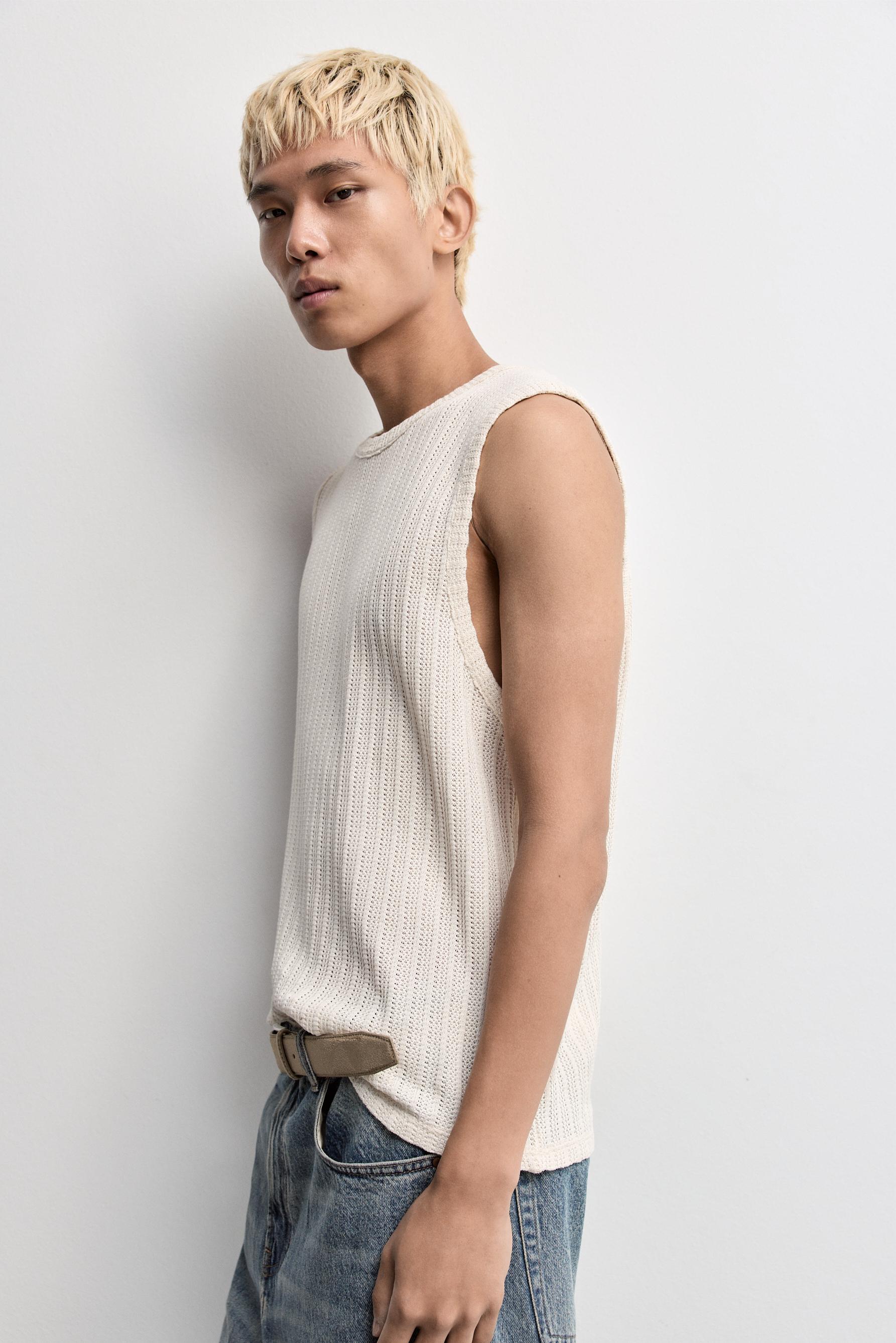 Textured tank top — BUTTER