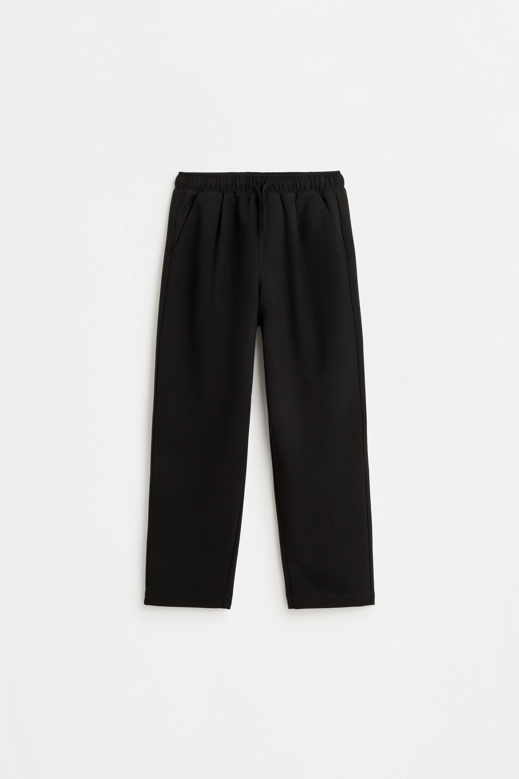 Tailored fit trousers — BLACK