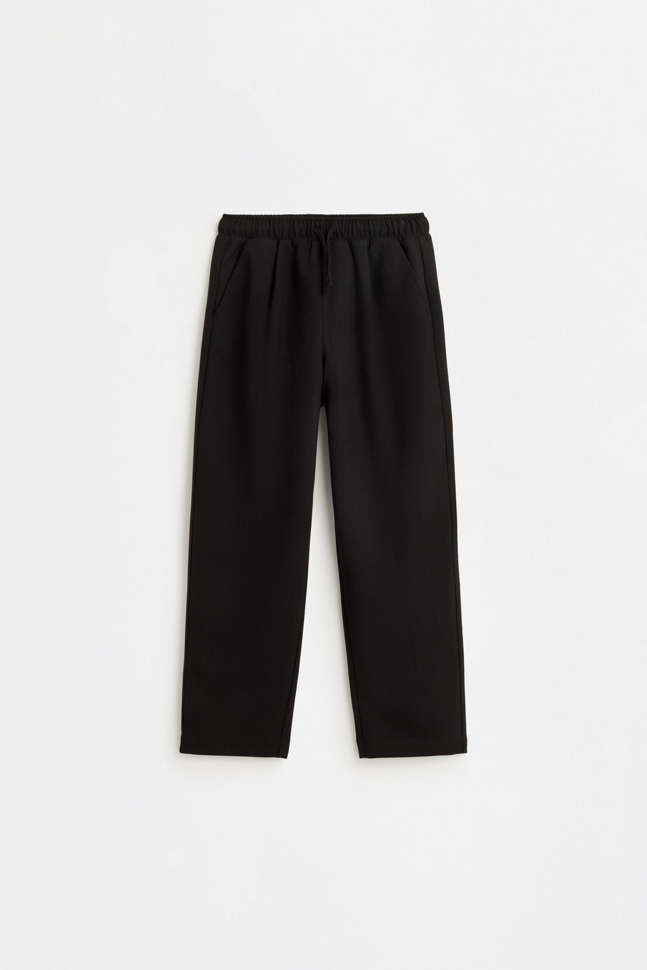 Tailored fit trousers — BLACK