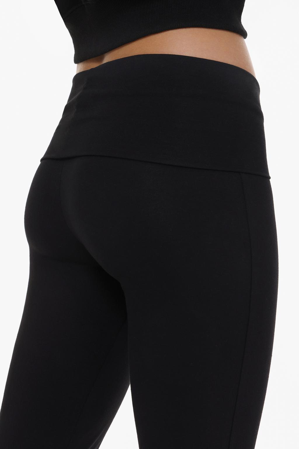 Leggings with fold-over waist