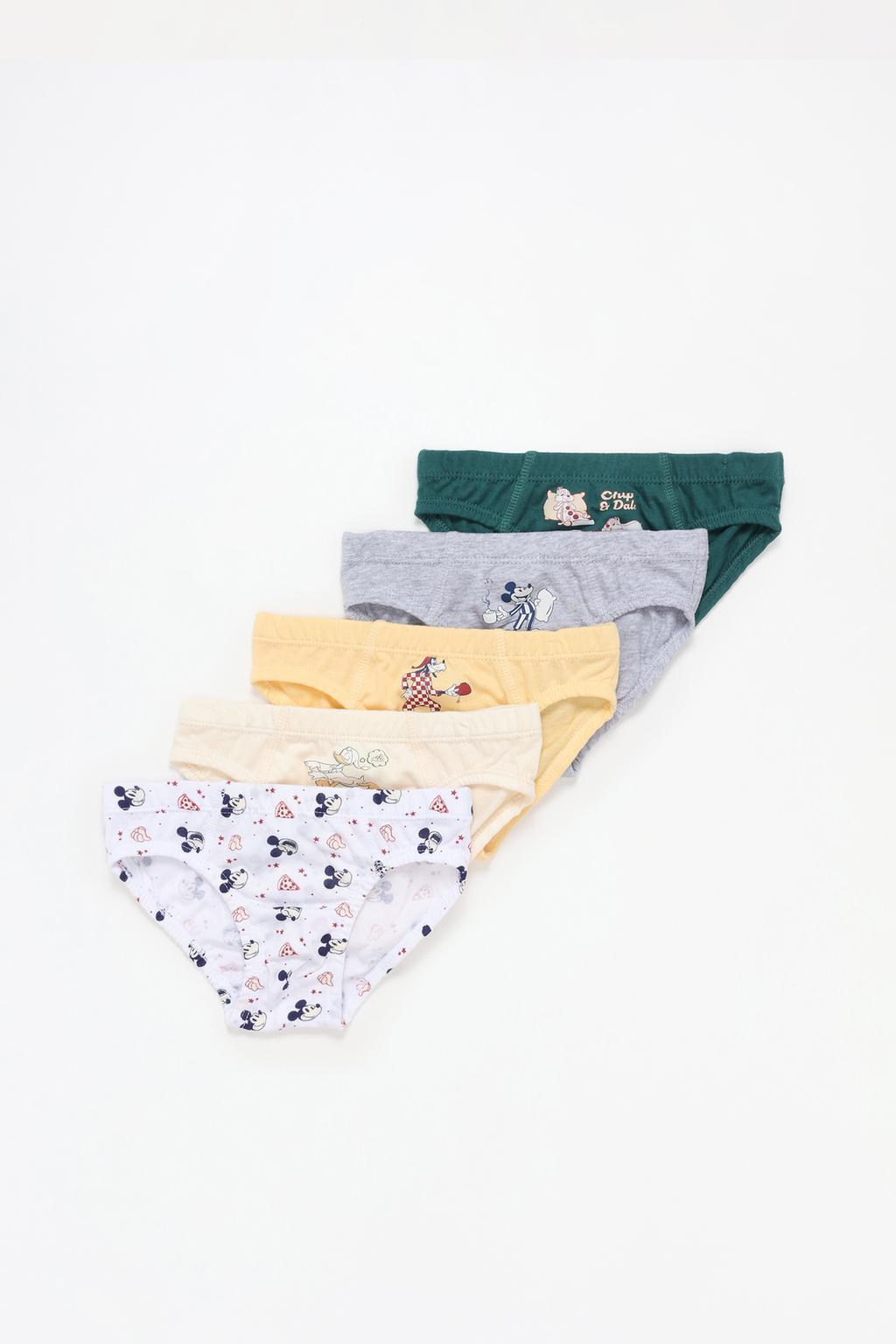 Pack of 5 Mickey and Friends ©Disney briefs