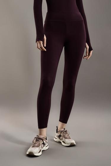 LIGHT WEIGHT thermal leggings (-4ºC to 9ºC) — DARK BURGUNDY 2
