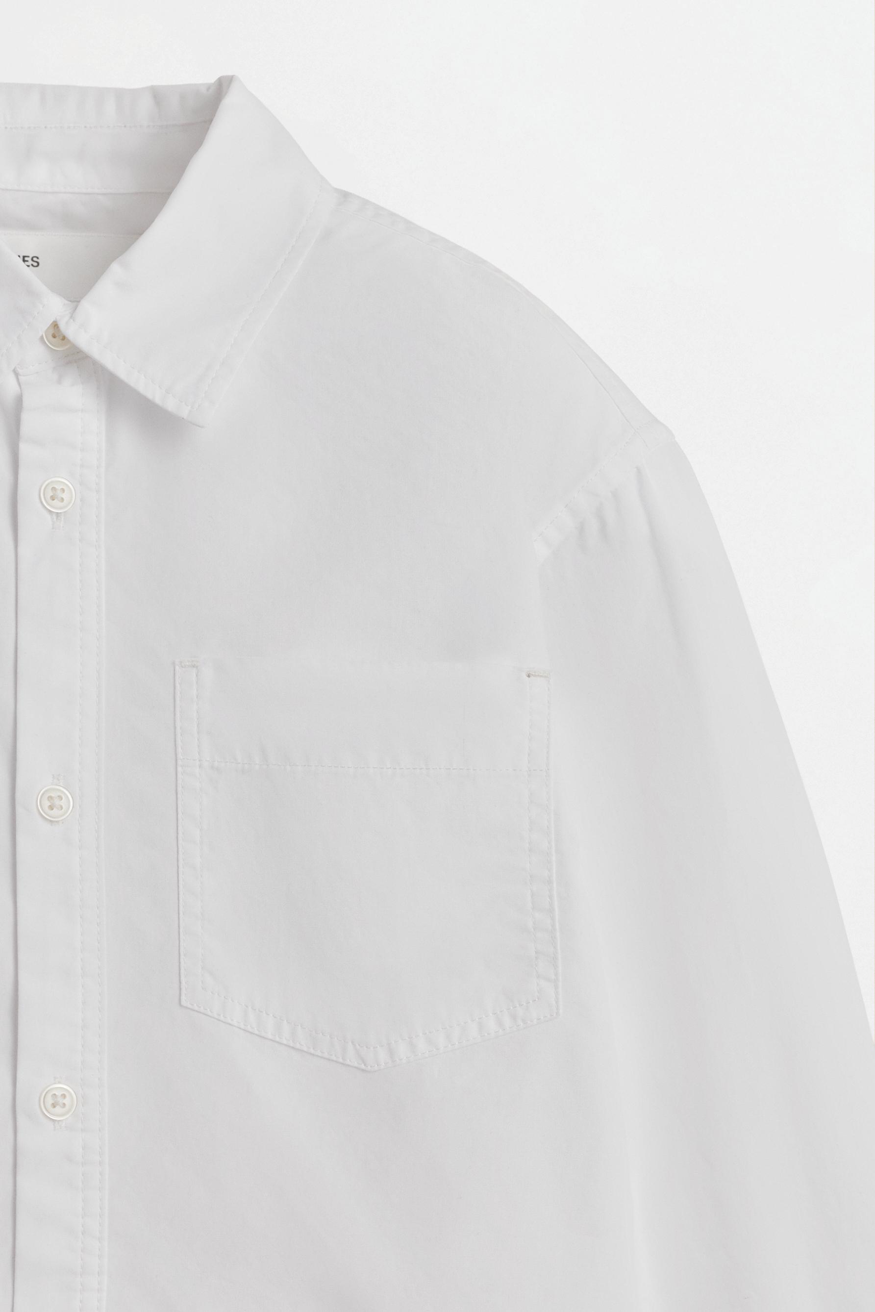 Poplin shirt — WHITE