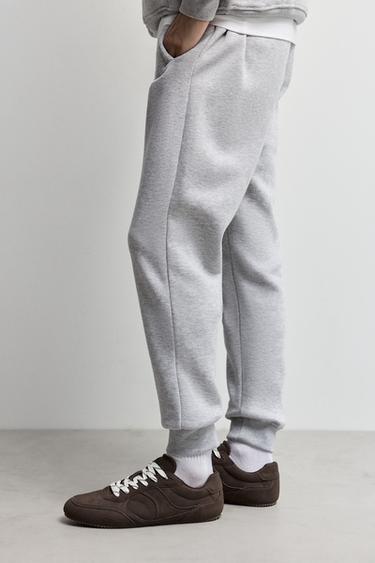 Regular fit tracksuit bottoms — GREY MARL 3